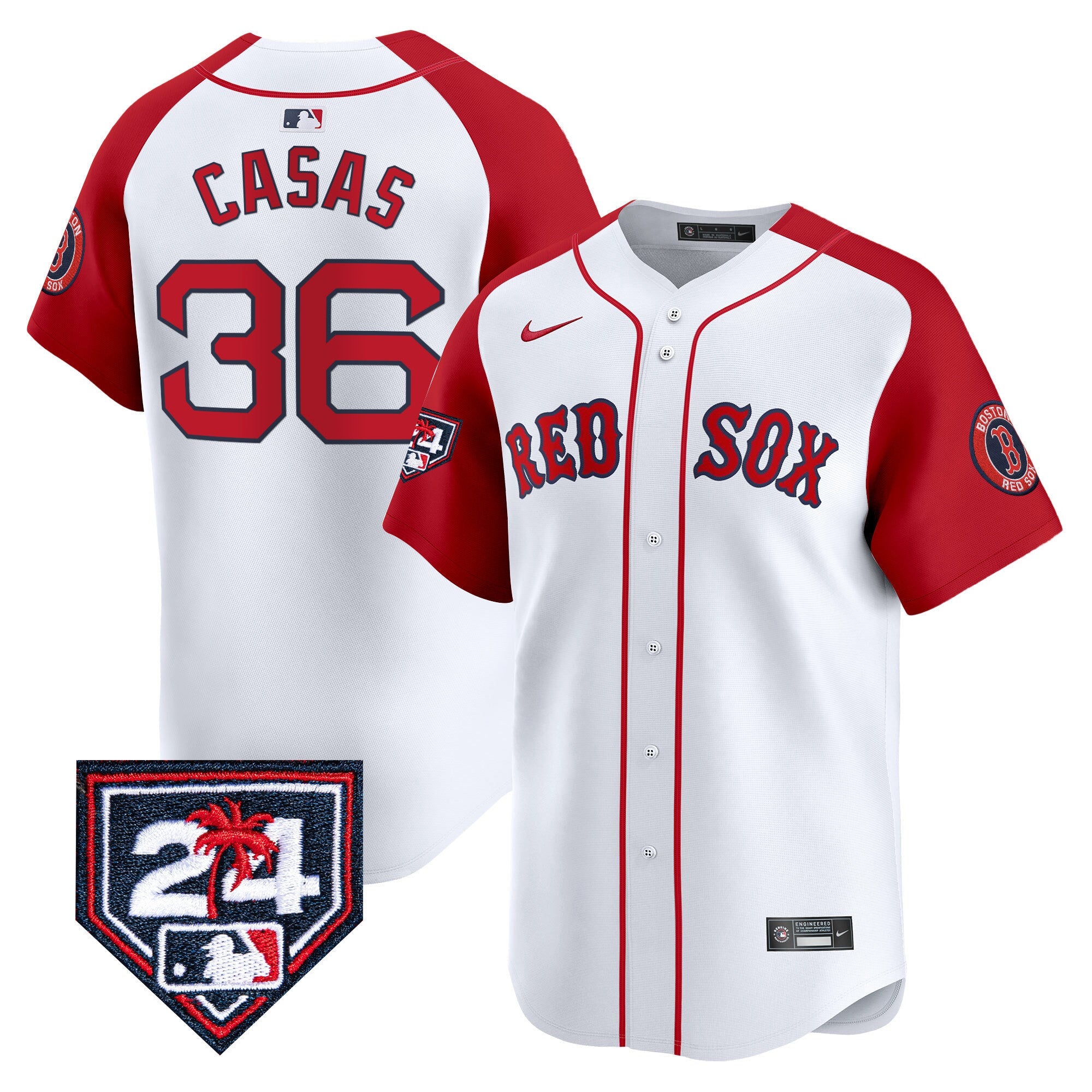 Men’s Boston 2024 Spring Training Patch Vapor Premier Limited Jersey
