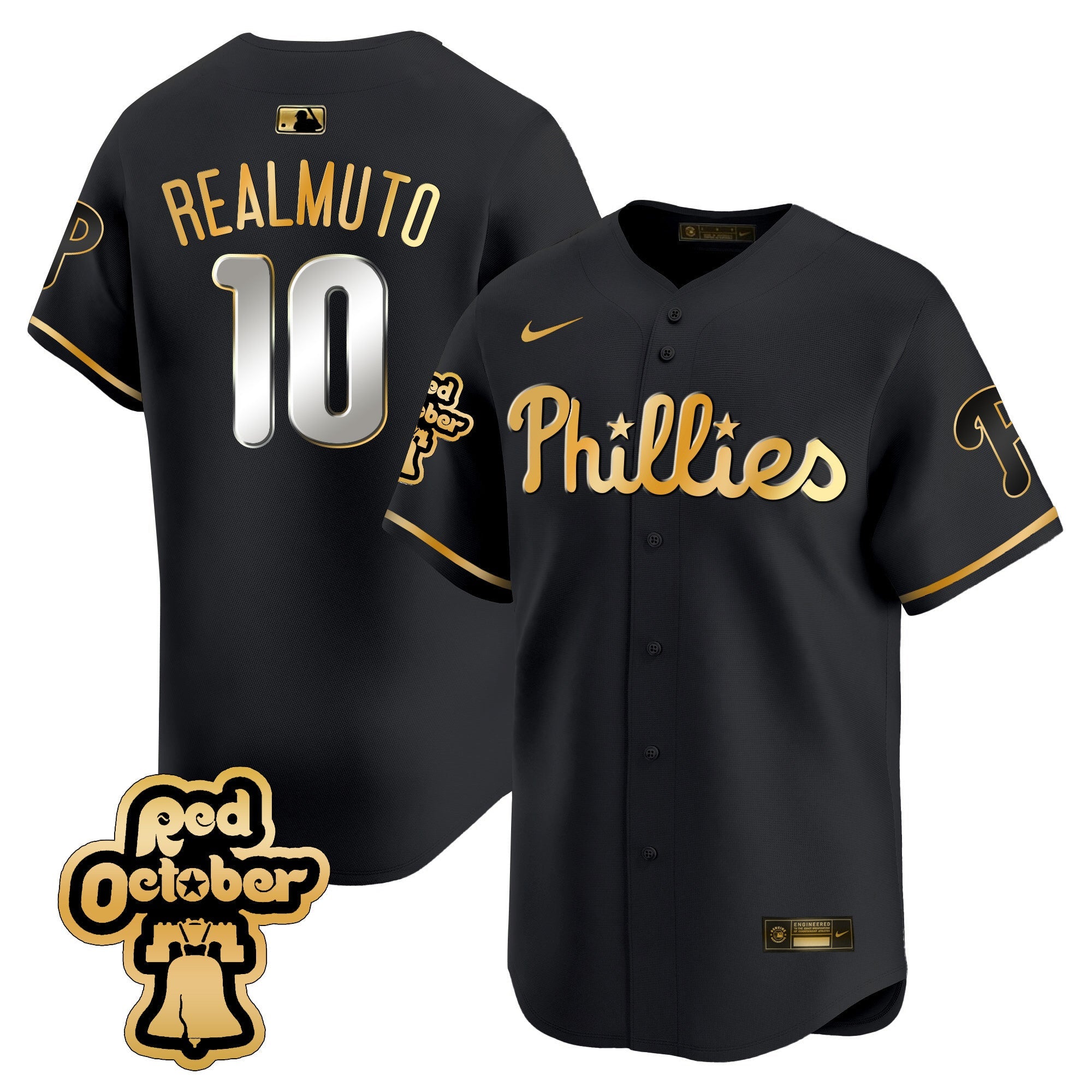 Men’s Red Octorber Patch Vapor Premier Limited Jersey