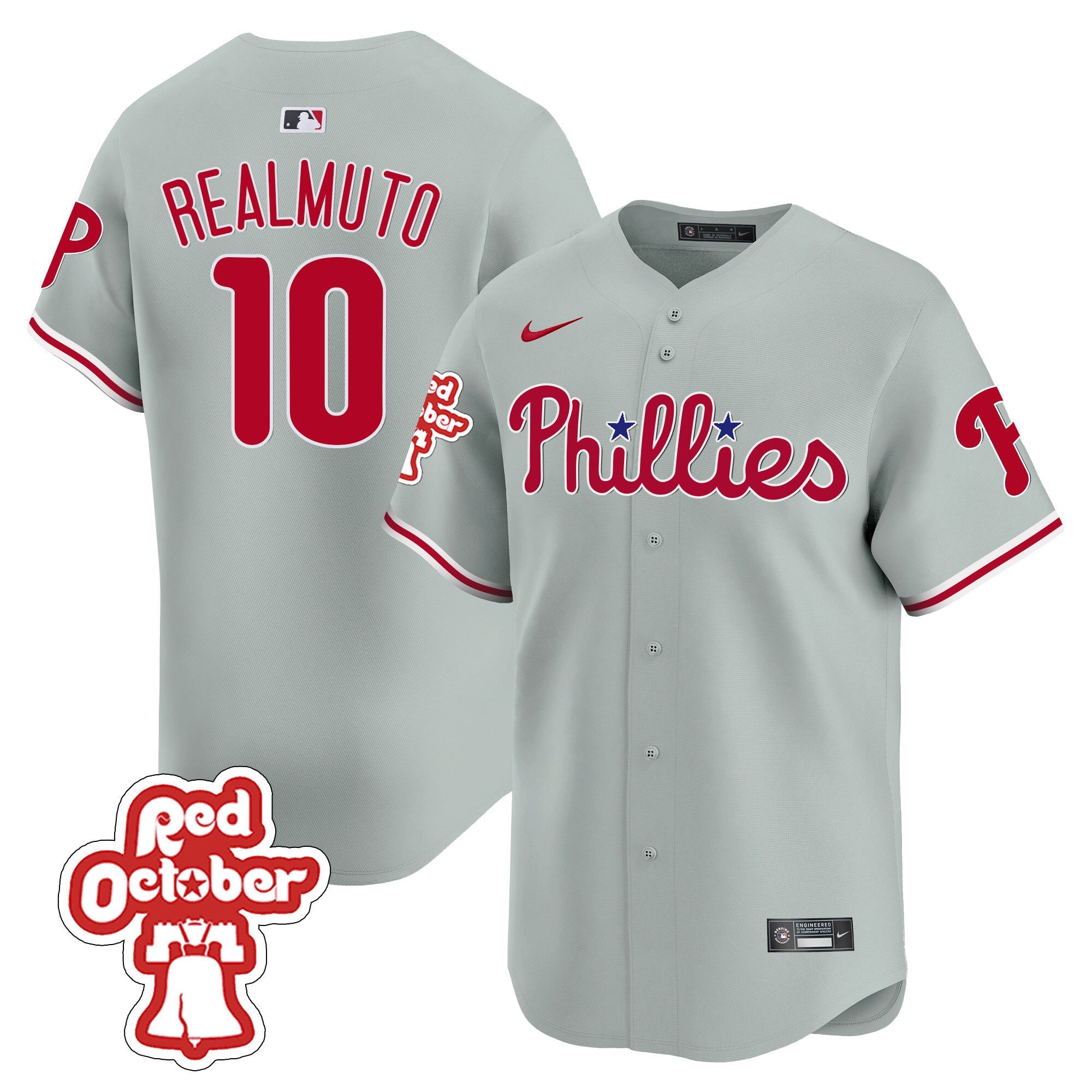 Men’s Red Octorber Patch Vapor Premier Limited Jersey