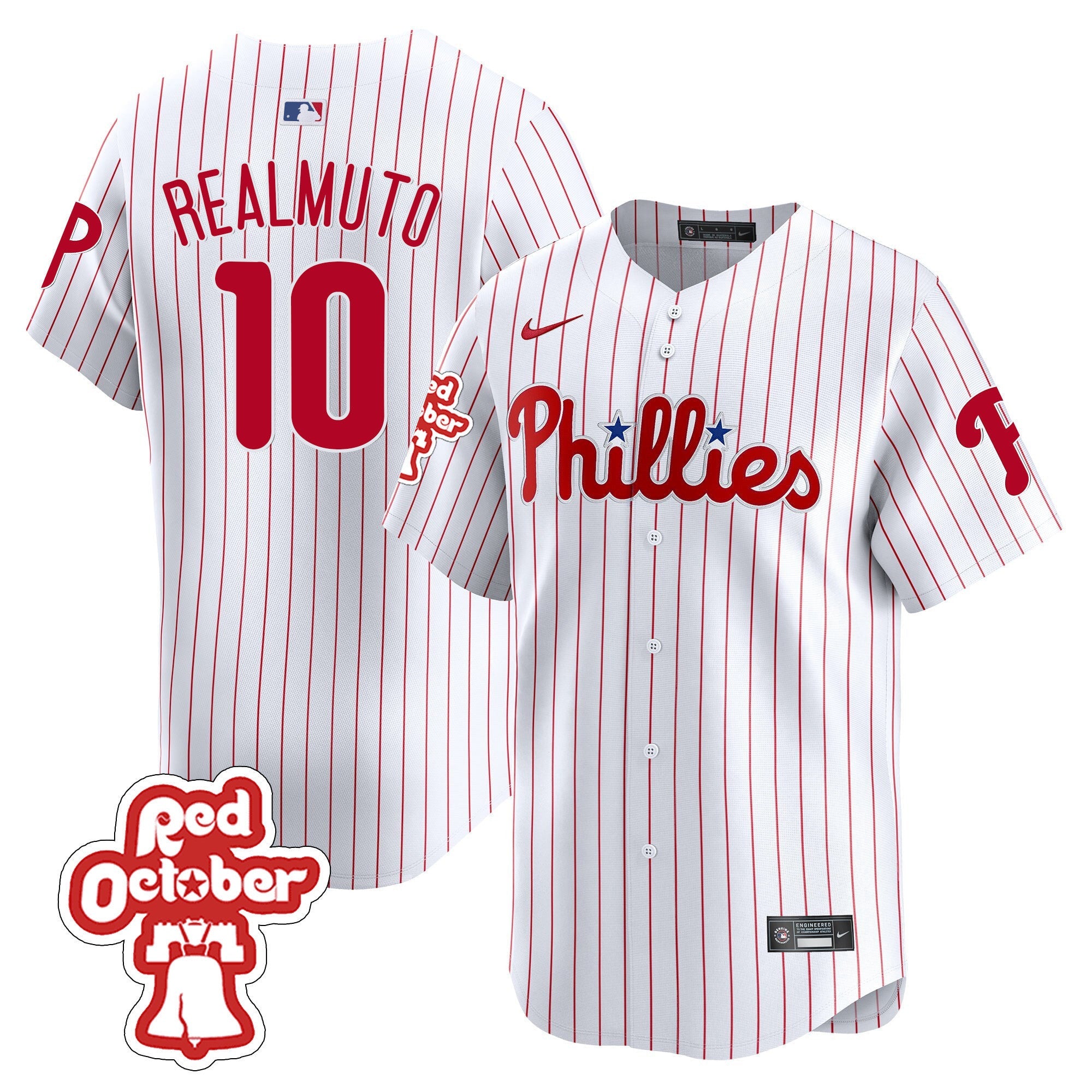 Men’s Red Octorber Patch Vapor Premier Limited Jersey