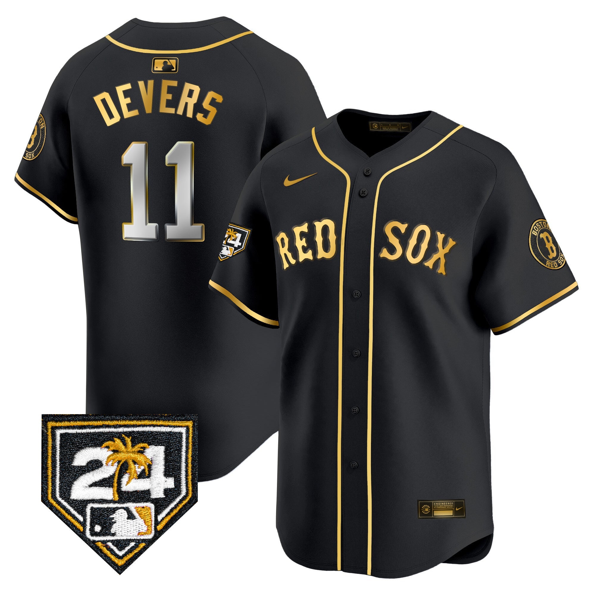 Men’s Boston 2024 Spring Training Patch Vapor Premier Limited Jersey