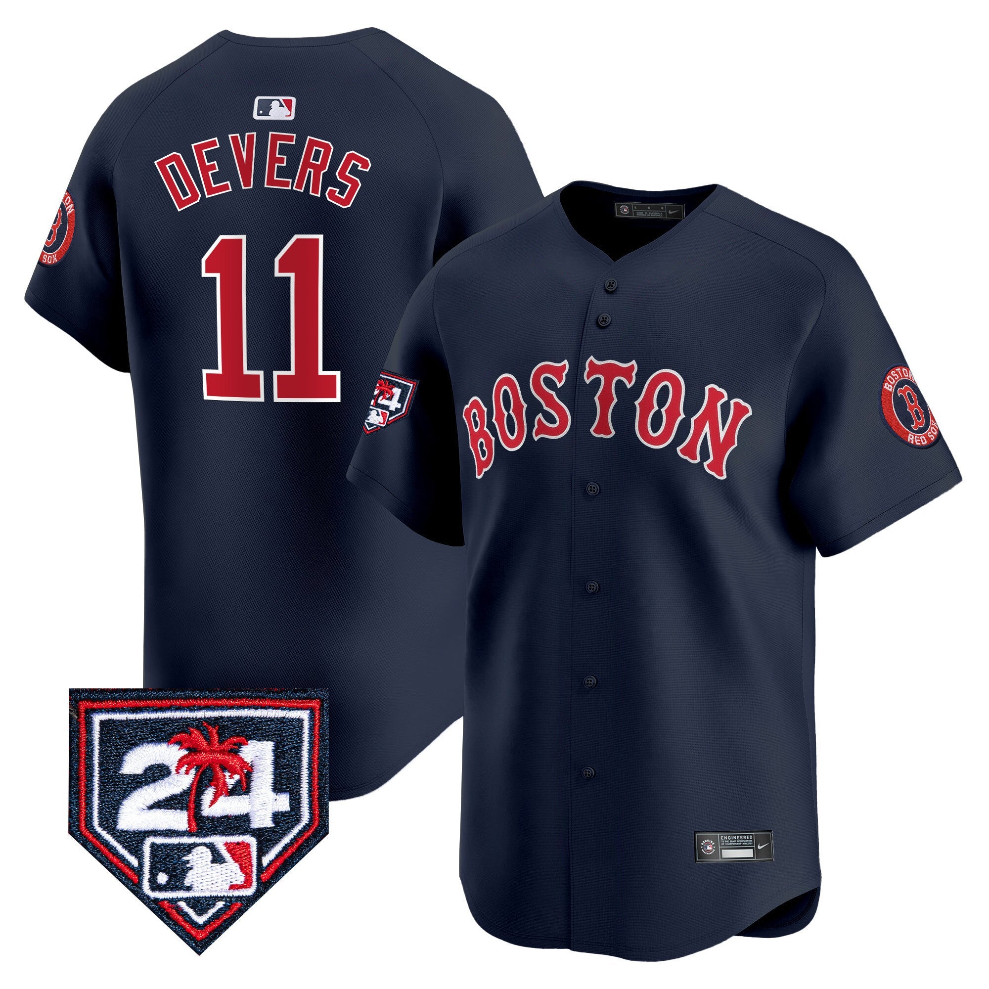Men’s Boston 2024 Spring Training Patch Vapor Premier Limited Jersey