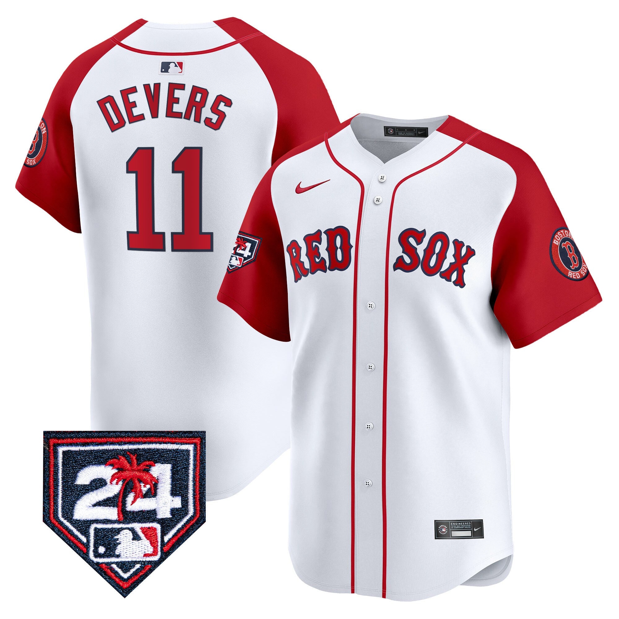 Men’s Boston 2024 Spring Training Patch Vapor Premier Limited Jersey