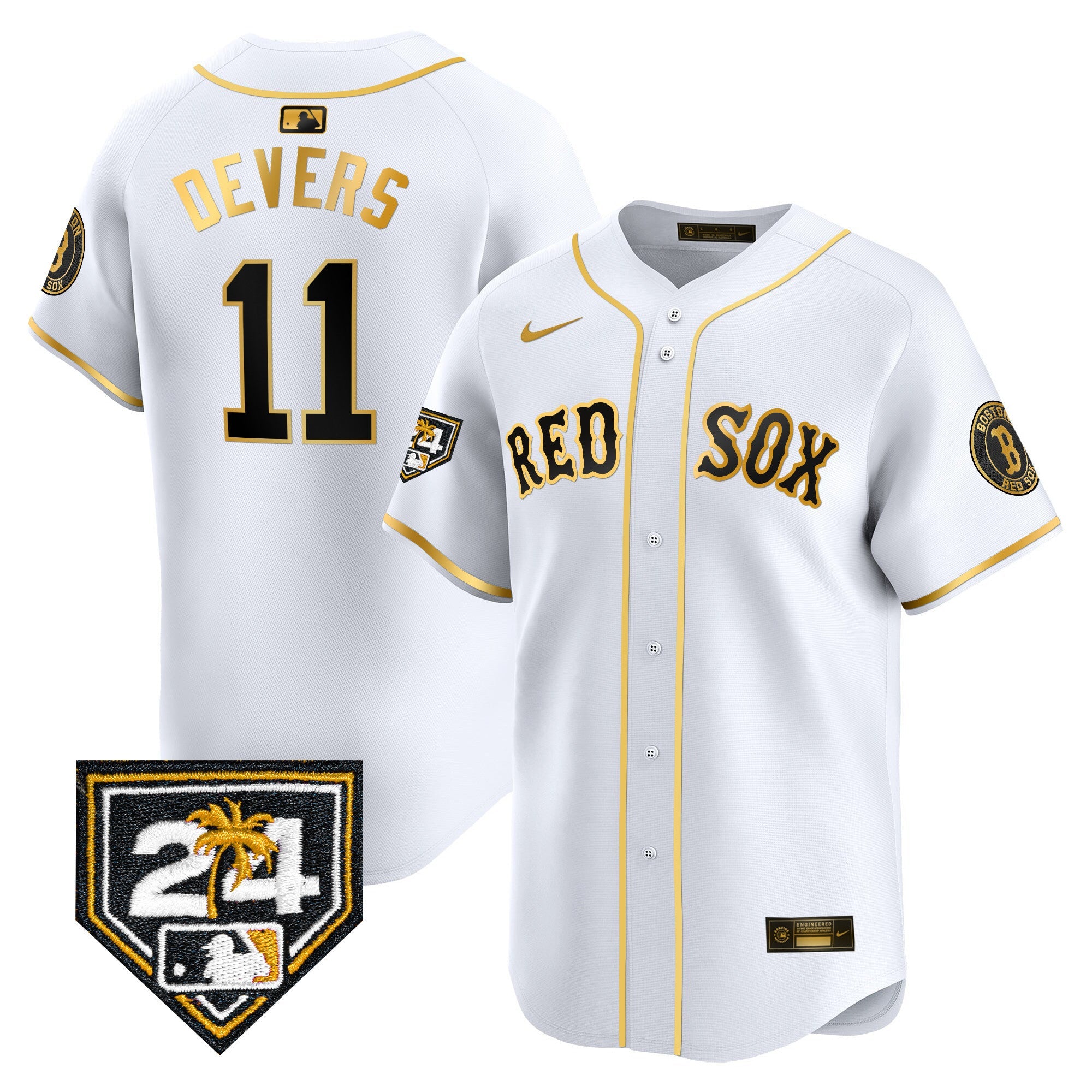 Men’s Boston 2024 Spring Training Patch Vapor Premier Limited Jersey
