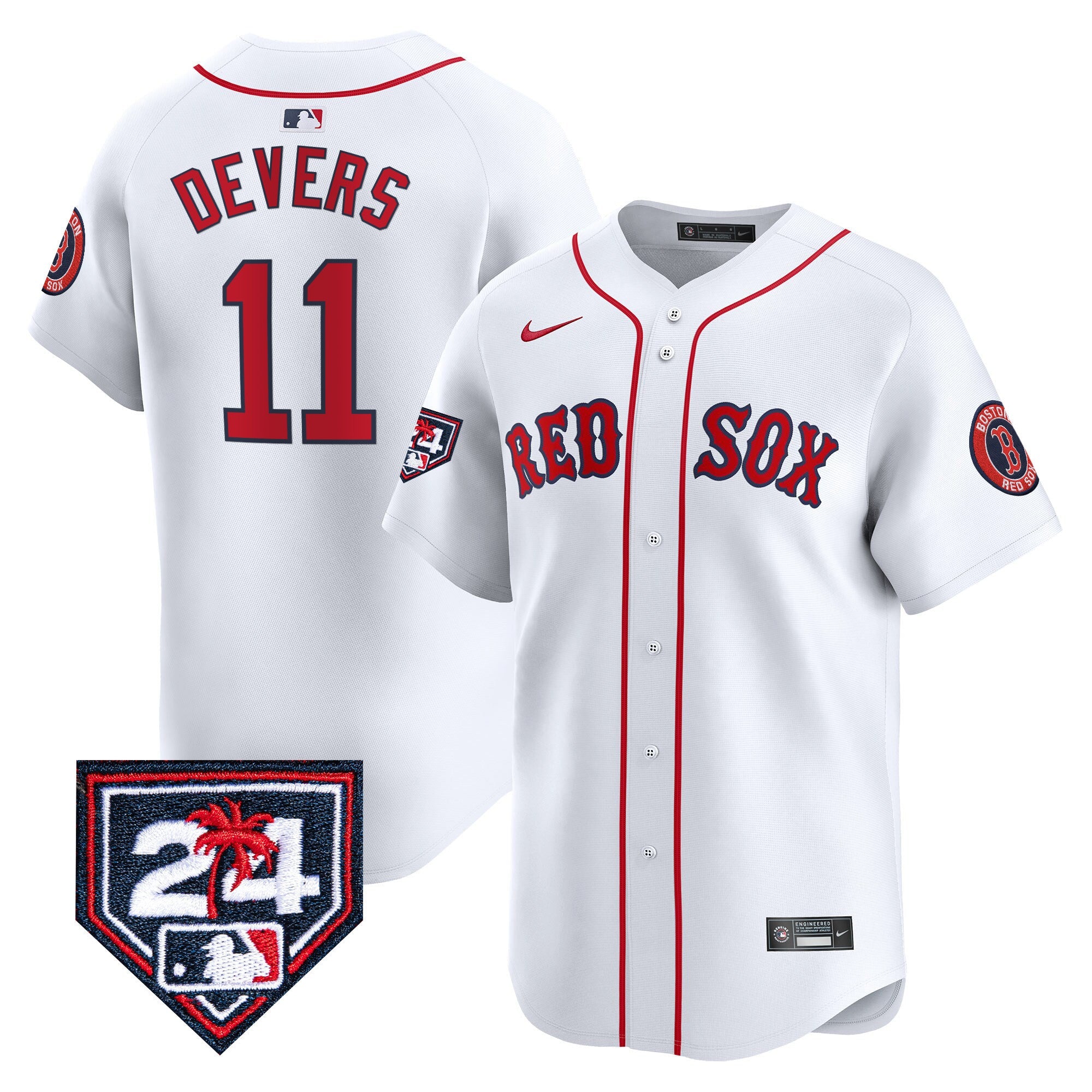 Men’s Boston 2024 Spring Training Patch Vapor Premier Limited Jersey