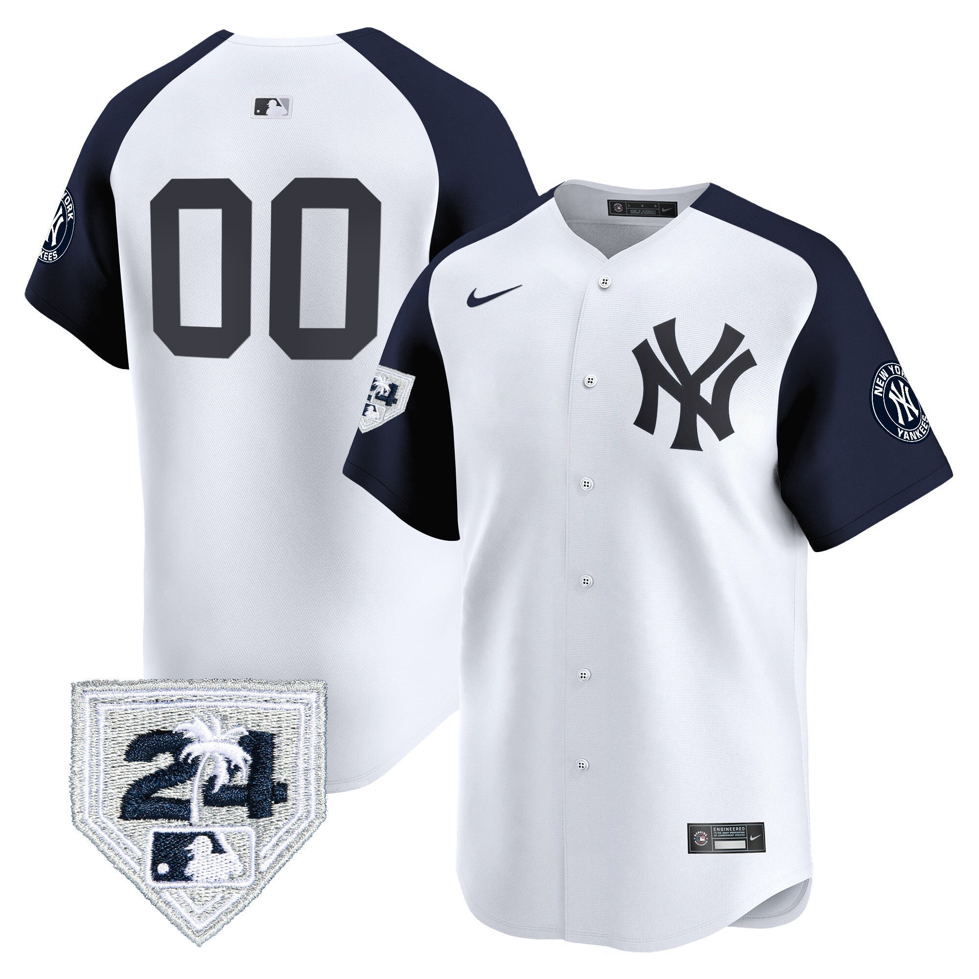New York 2024 Spring Training Patch Vapor Premier Limited Custom Jersey V4