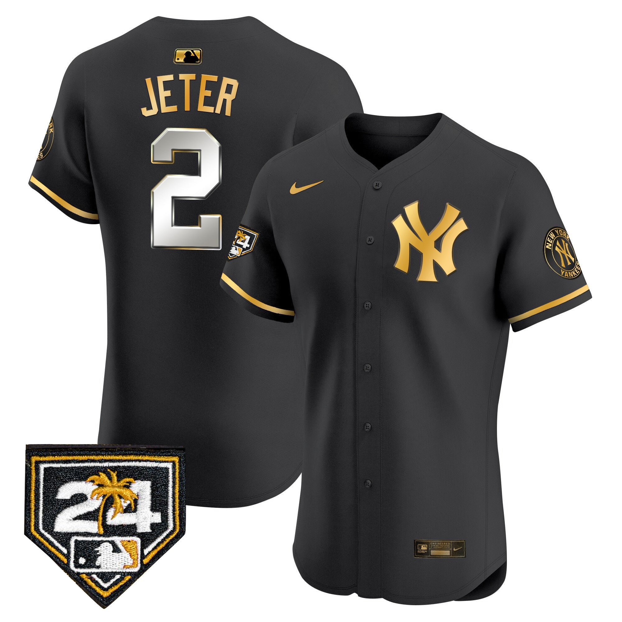 Men’s New York 2024 Spring Training Patch Vapor Premier Elite Jersey V2