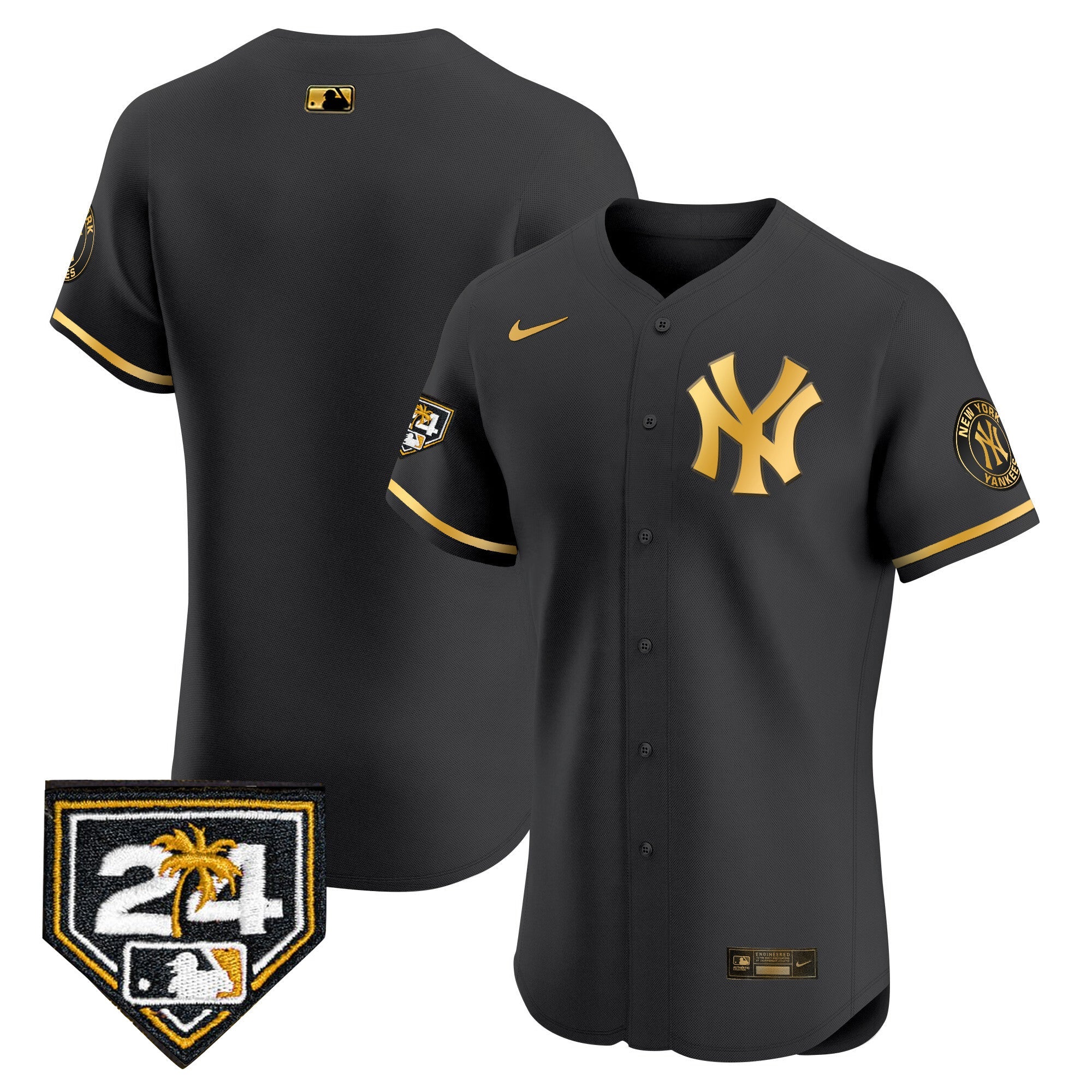 Men’s New York 2024 Spring Training Patch Vapor Premier Elite Jersey V2