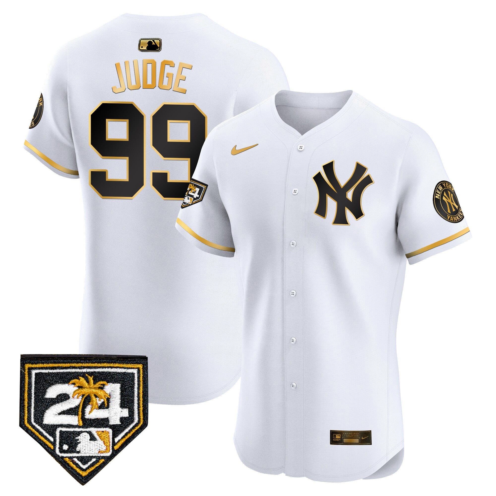 Men’s New York 2024 Spring Training Patch Vapor Premier Elite Jersey V2