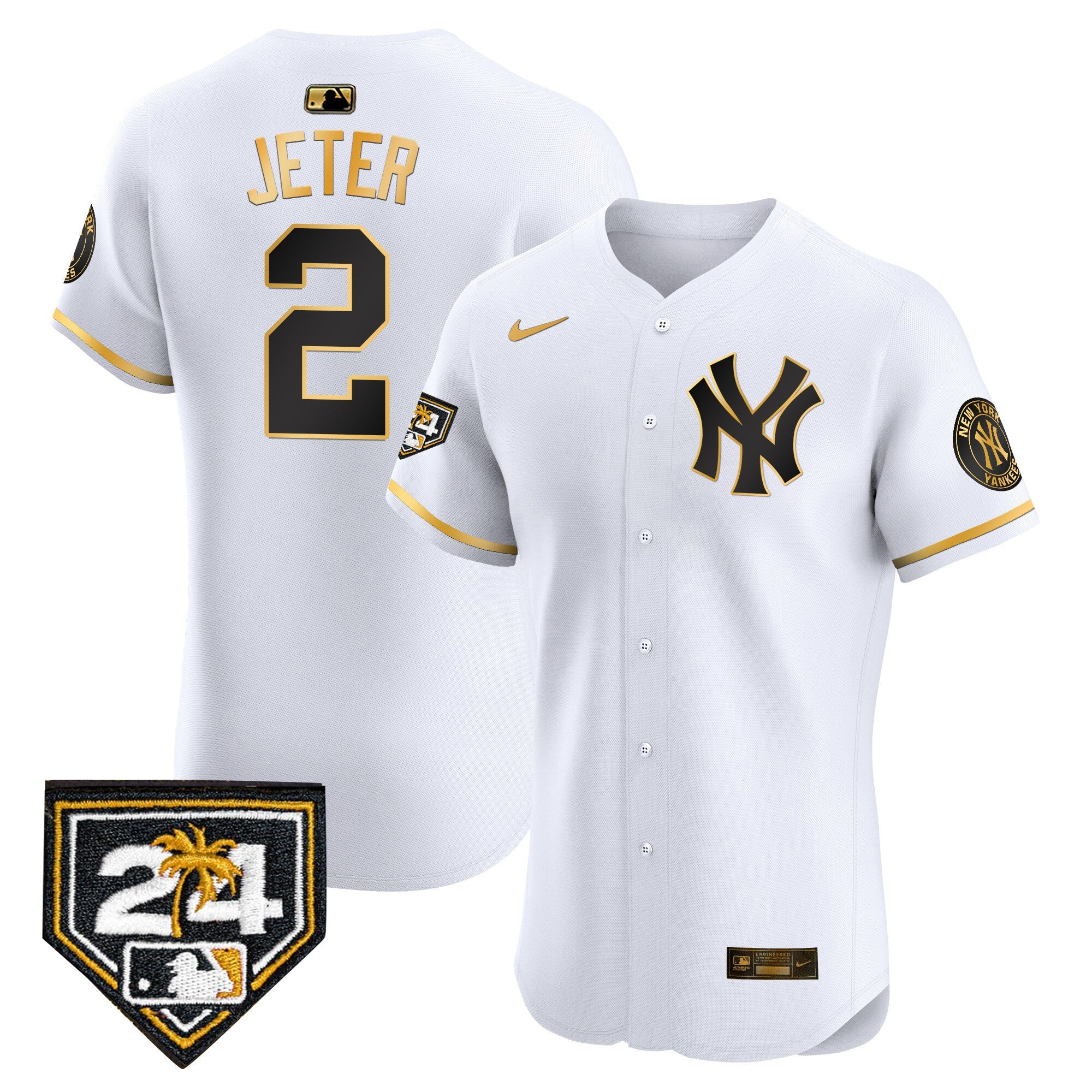 Men’s New York 2024 Spring Training Patch Vapor Premier Elite Jersey V2