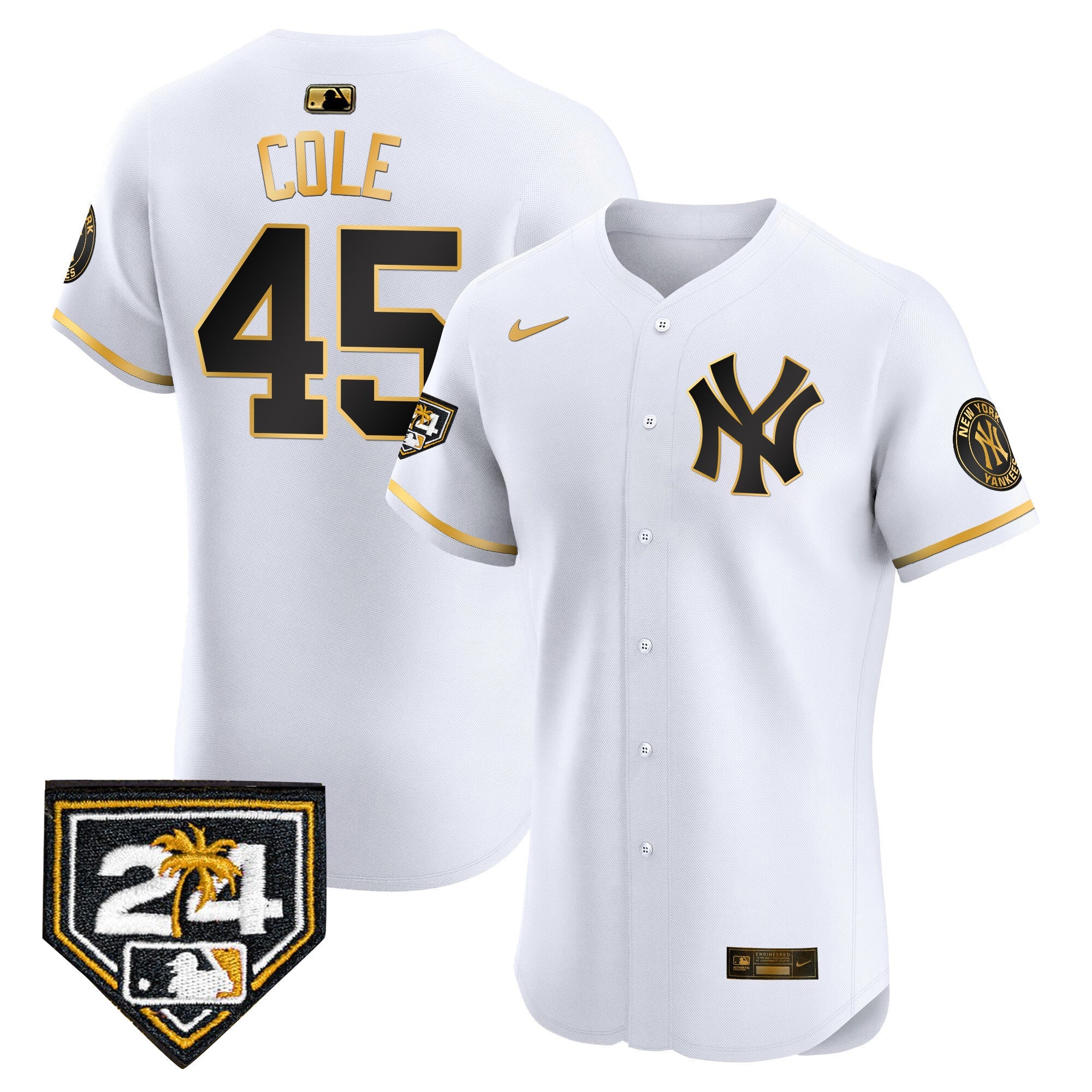 Men’s New York 2024 Spring Training Patch Vapor Premier Elite Jersey V2