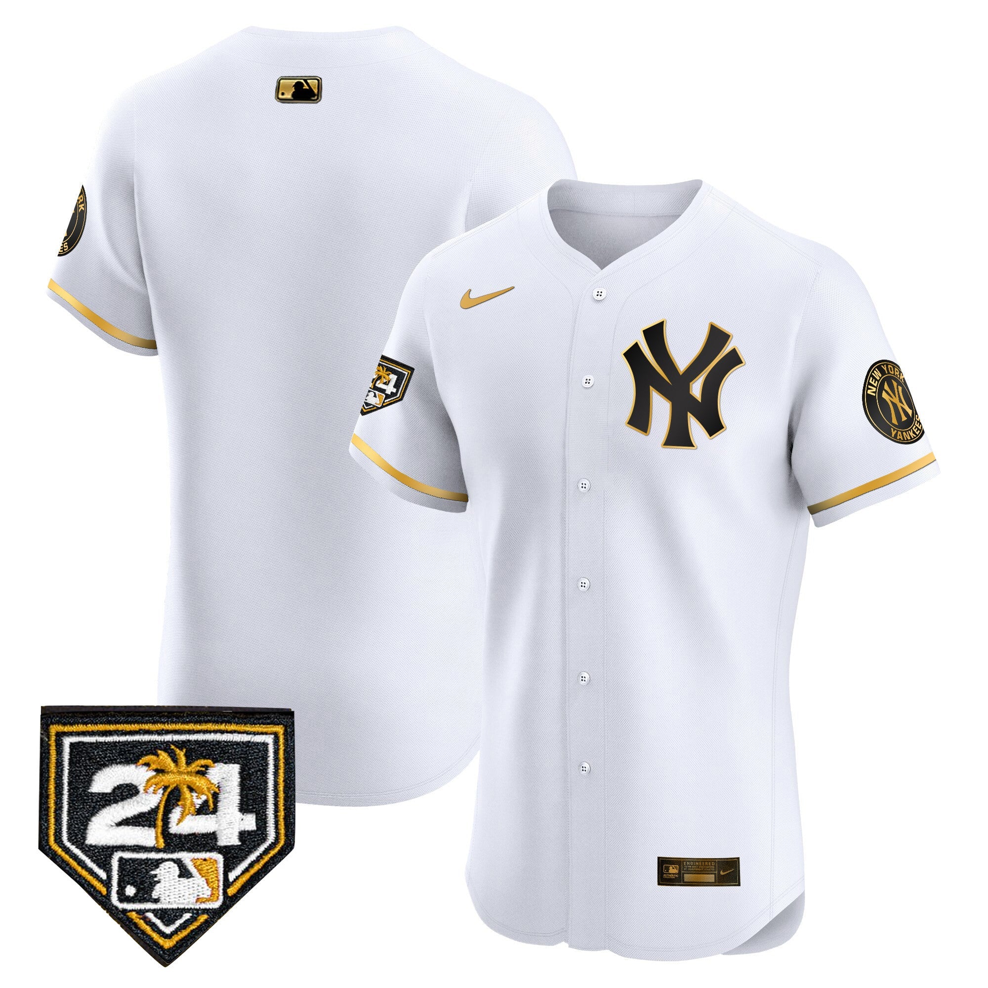 Men’s New York 2024 Spring Training Patch Vapor Premier Elite Jersey V2