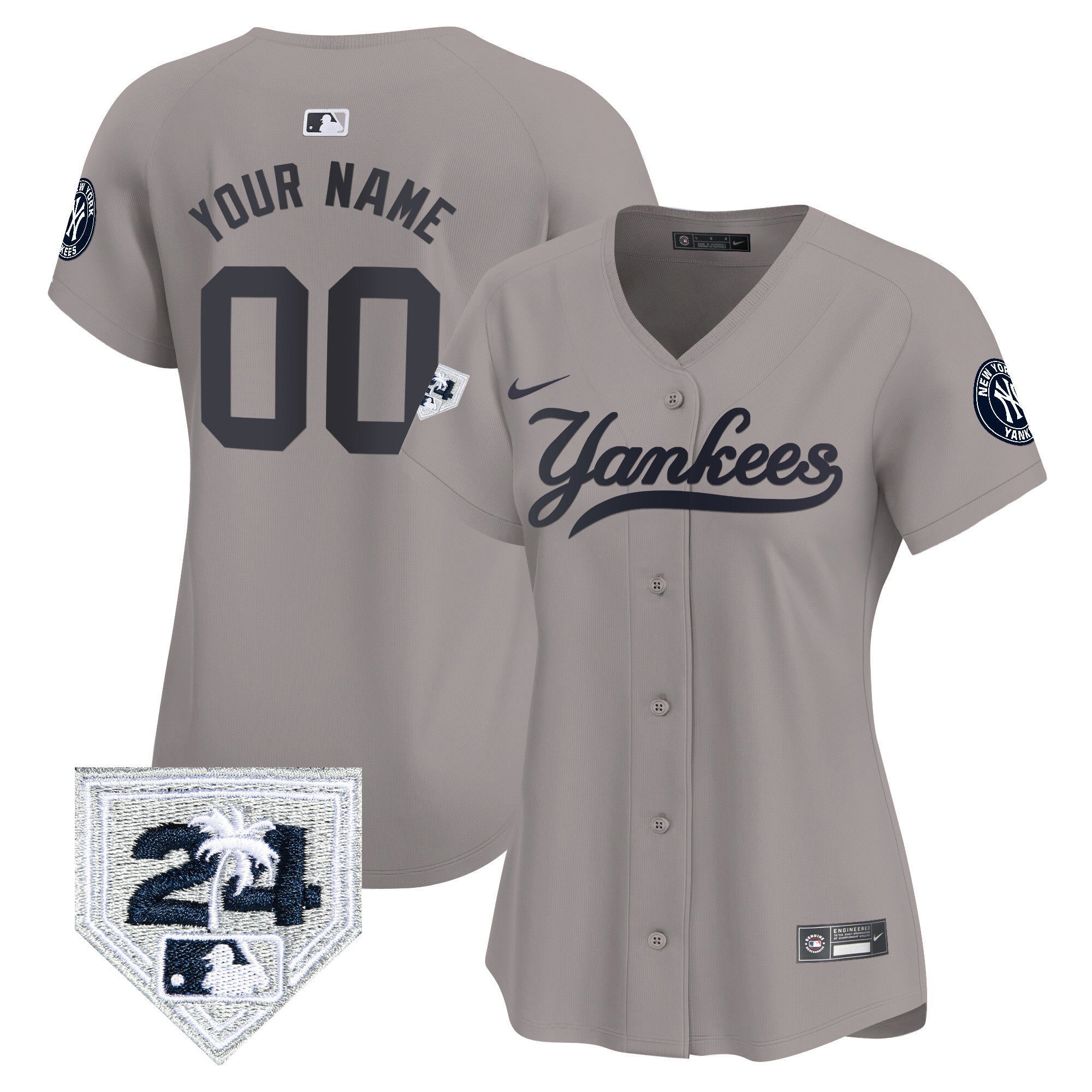 New York 2024 Spring Training Patch Vapor Premier Limited Custom Jersey V6