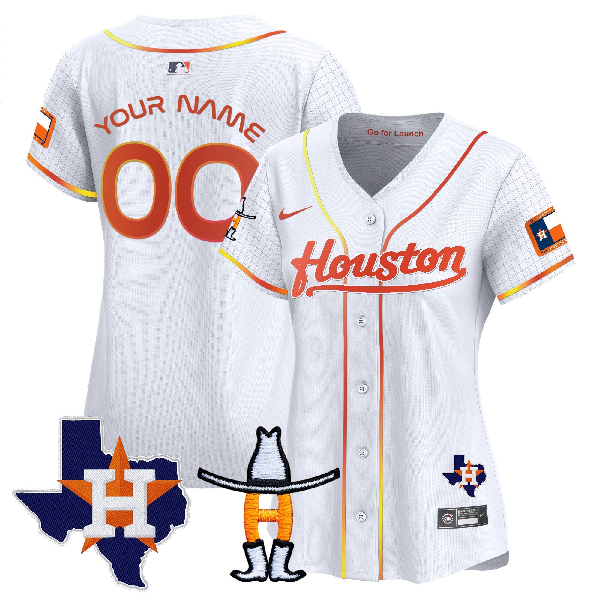 Space City Houston Rodeo Patch Vapor Premier Limited Jersey