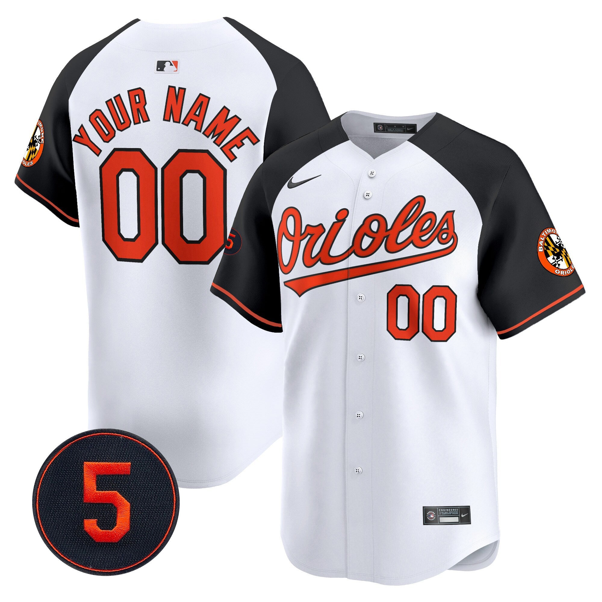 Baltimore Robinson Patch Vapor Premier Limited Custom Jersey V2