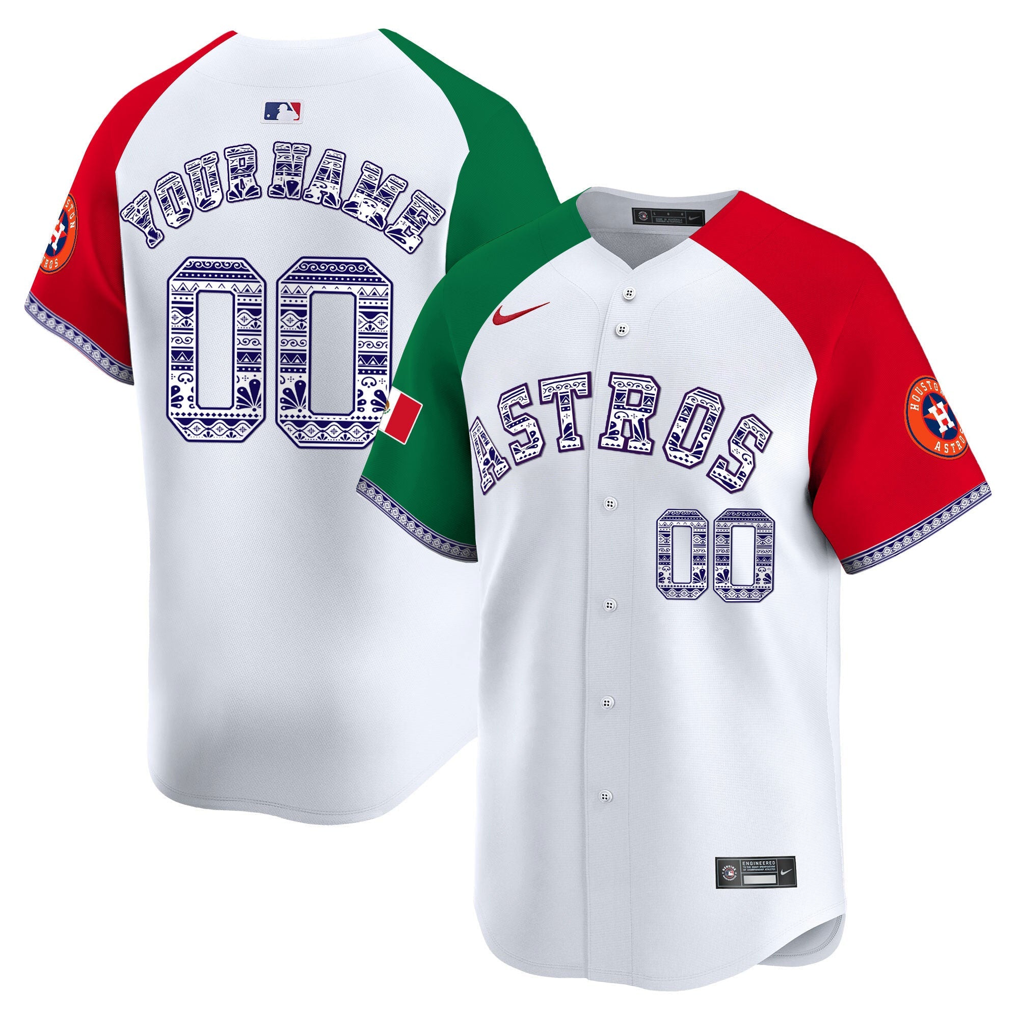 Houston Mexico Vapor Premier Limited Custom Jersey V2
