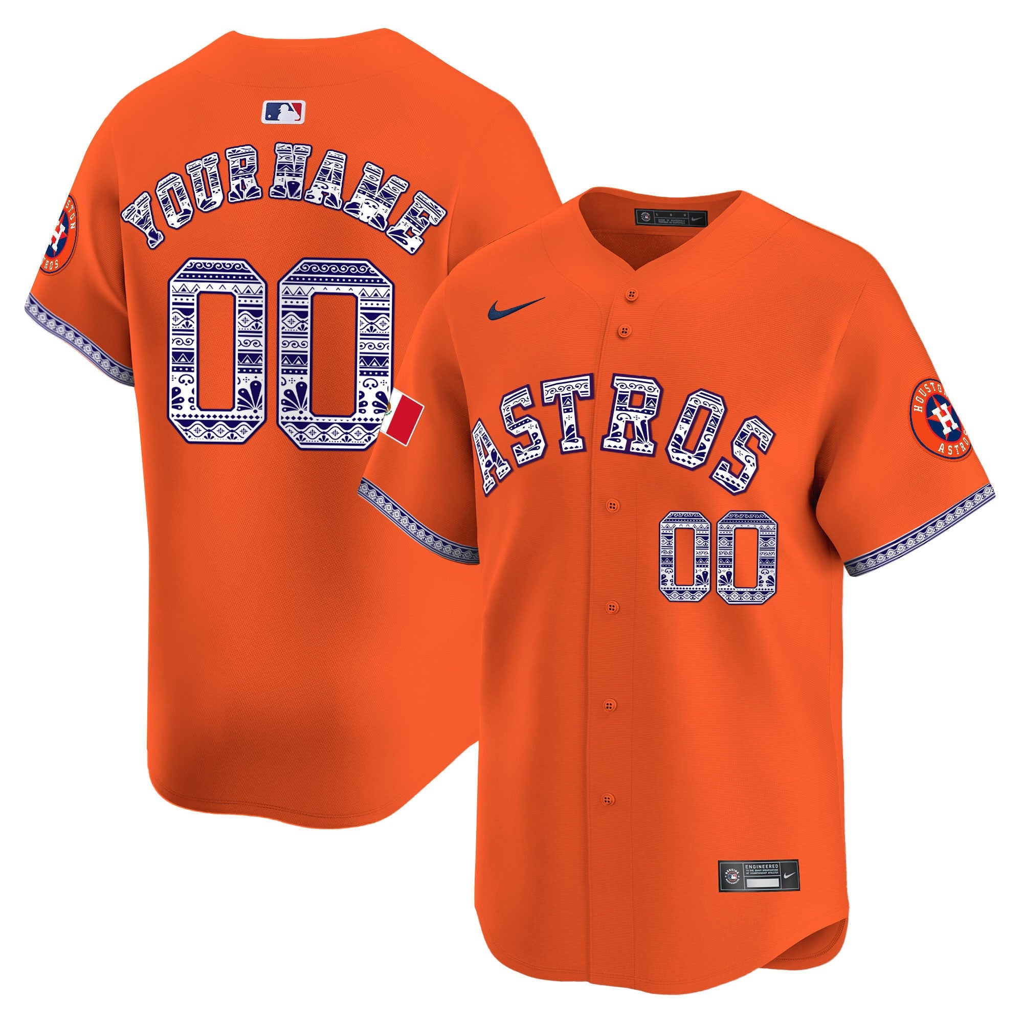 Houston Mexico Vapor Premier Limited Custom Jersey V2