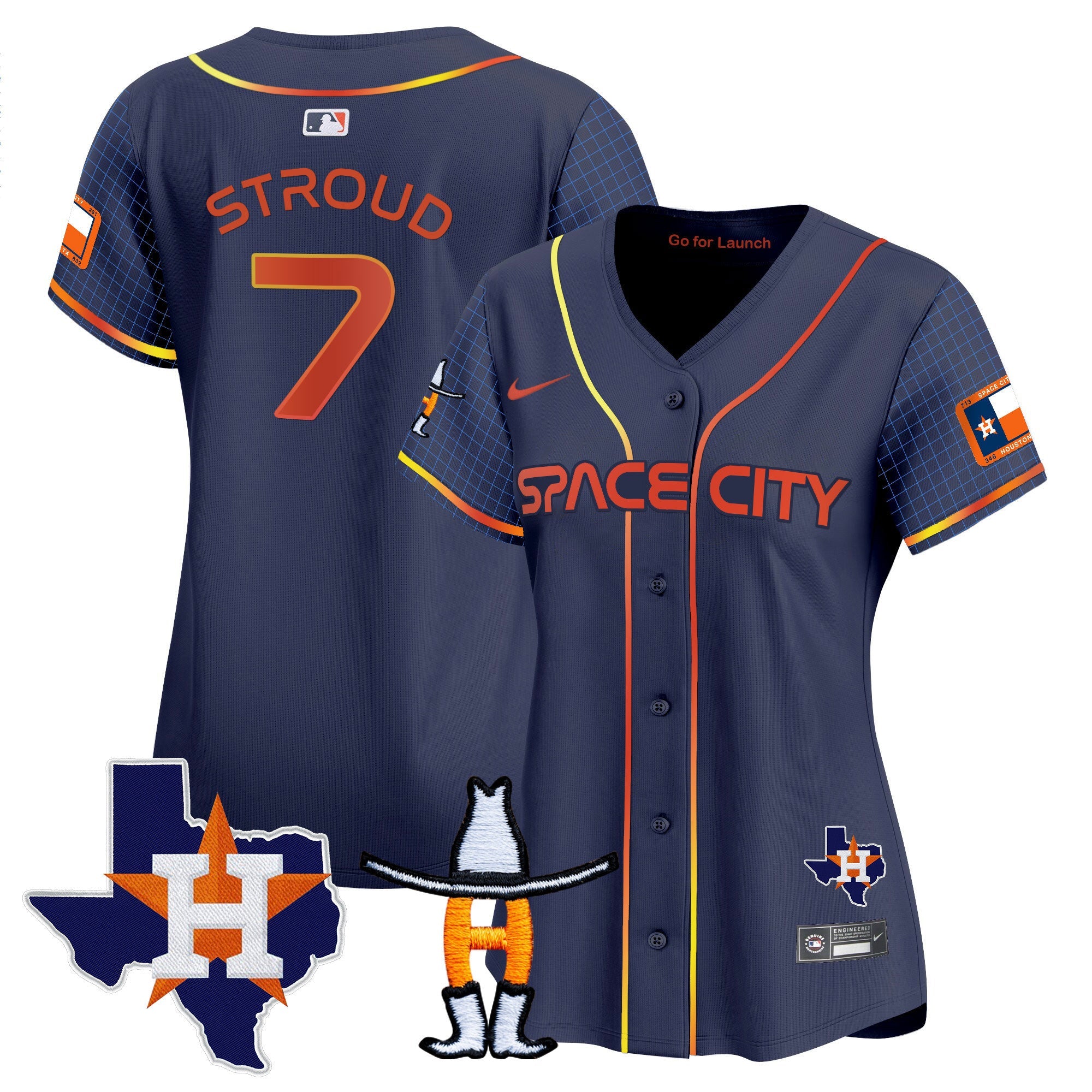 Women’s Space City Texas Patch Vapor Premier Limited Jersey