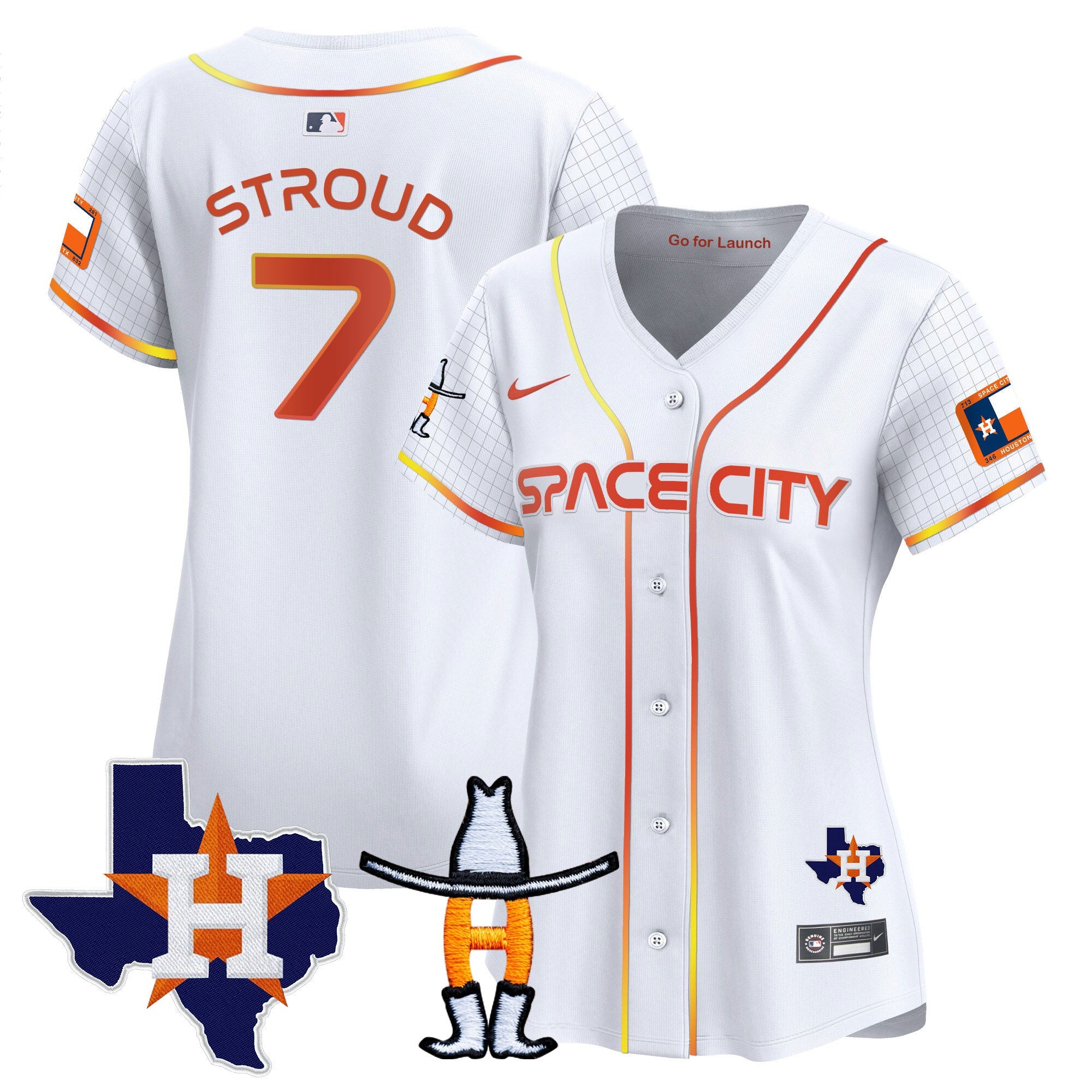 Women’s Space City Texas Patch Vapor Premier Limited Jersey