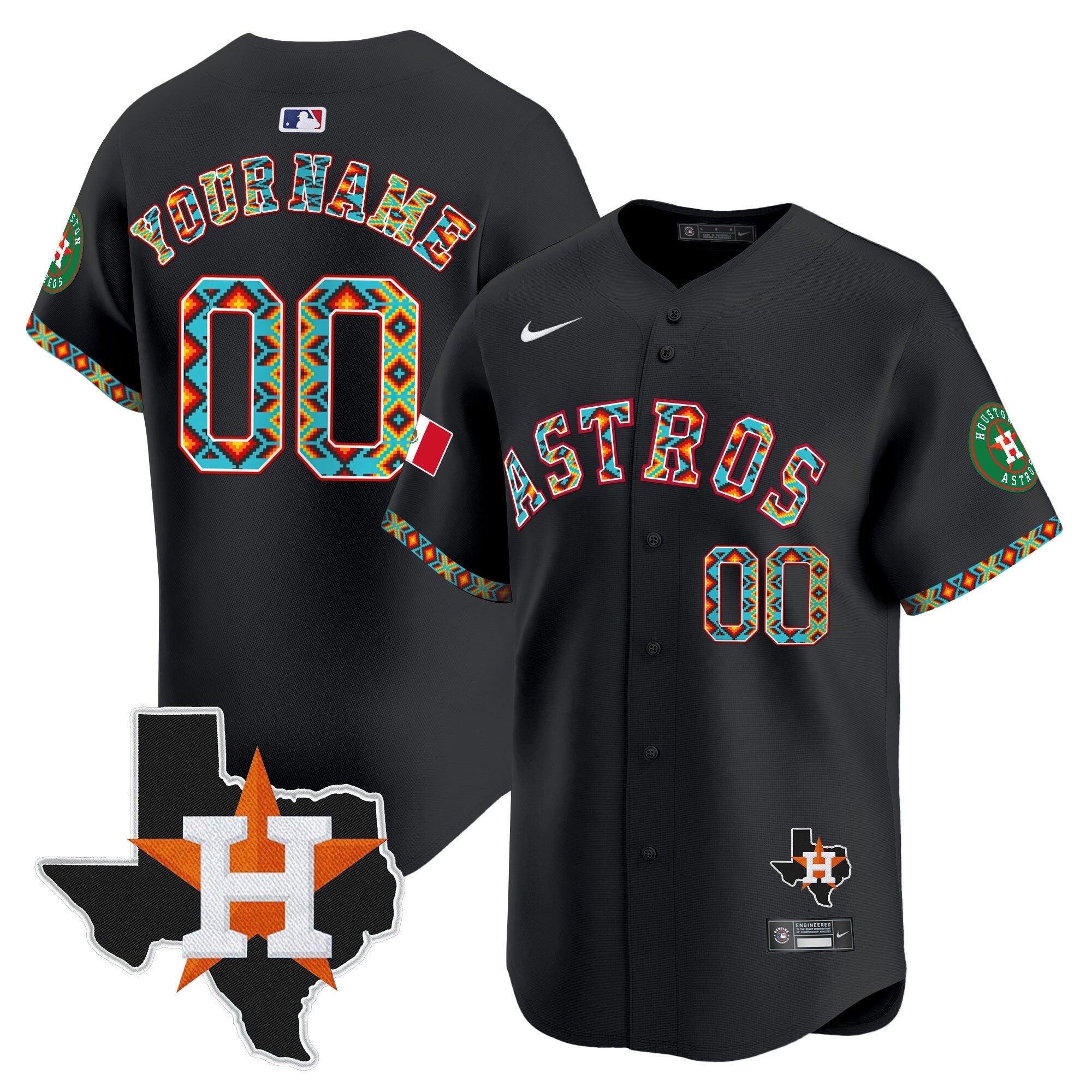 Houston Mexico Vapor Premier Limited Custom Jersey V3