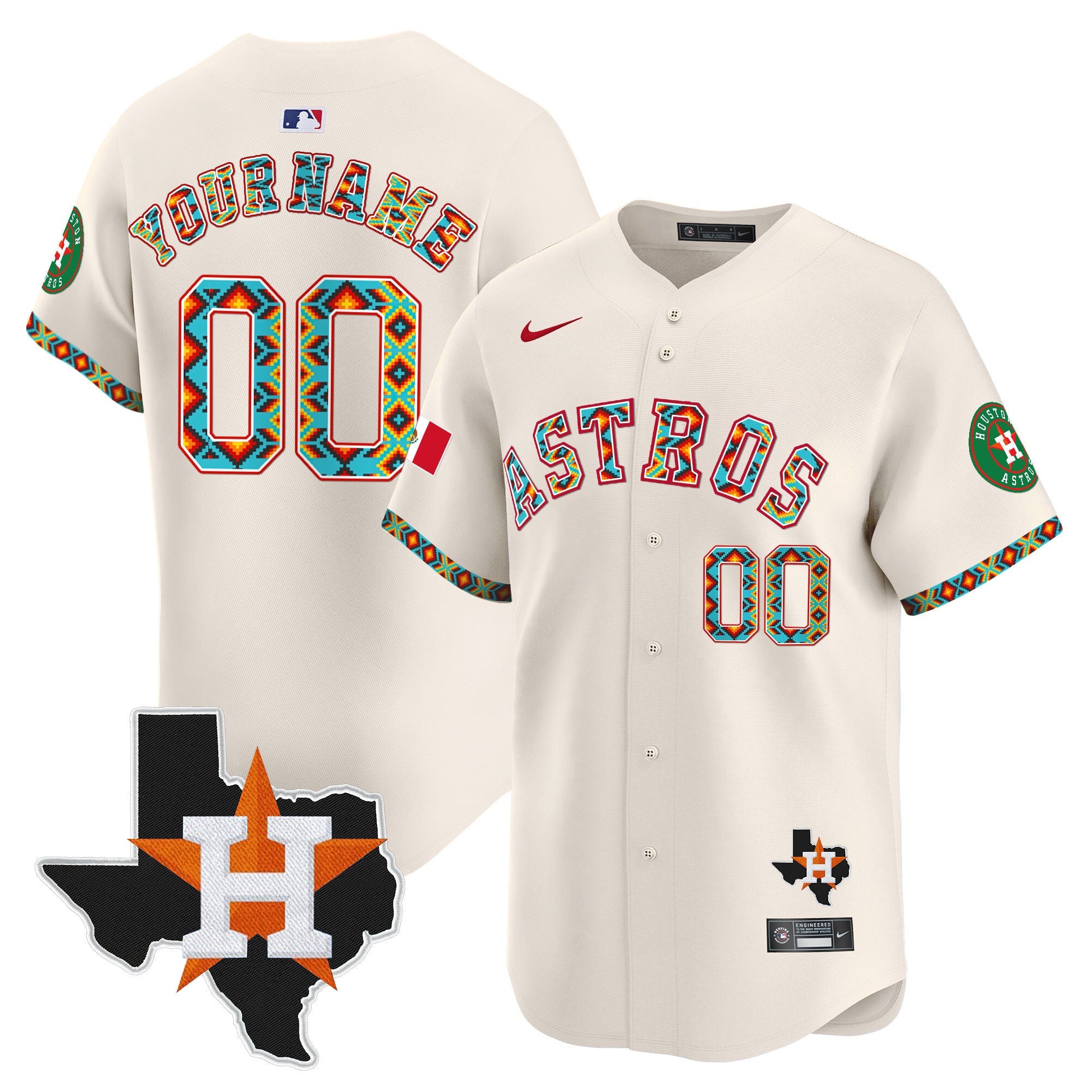 Houston Mexico Vapor Premier Limited Custom Jersey V3