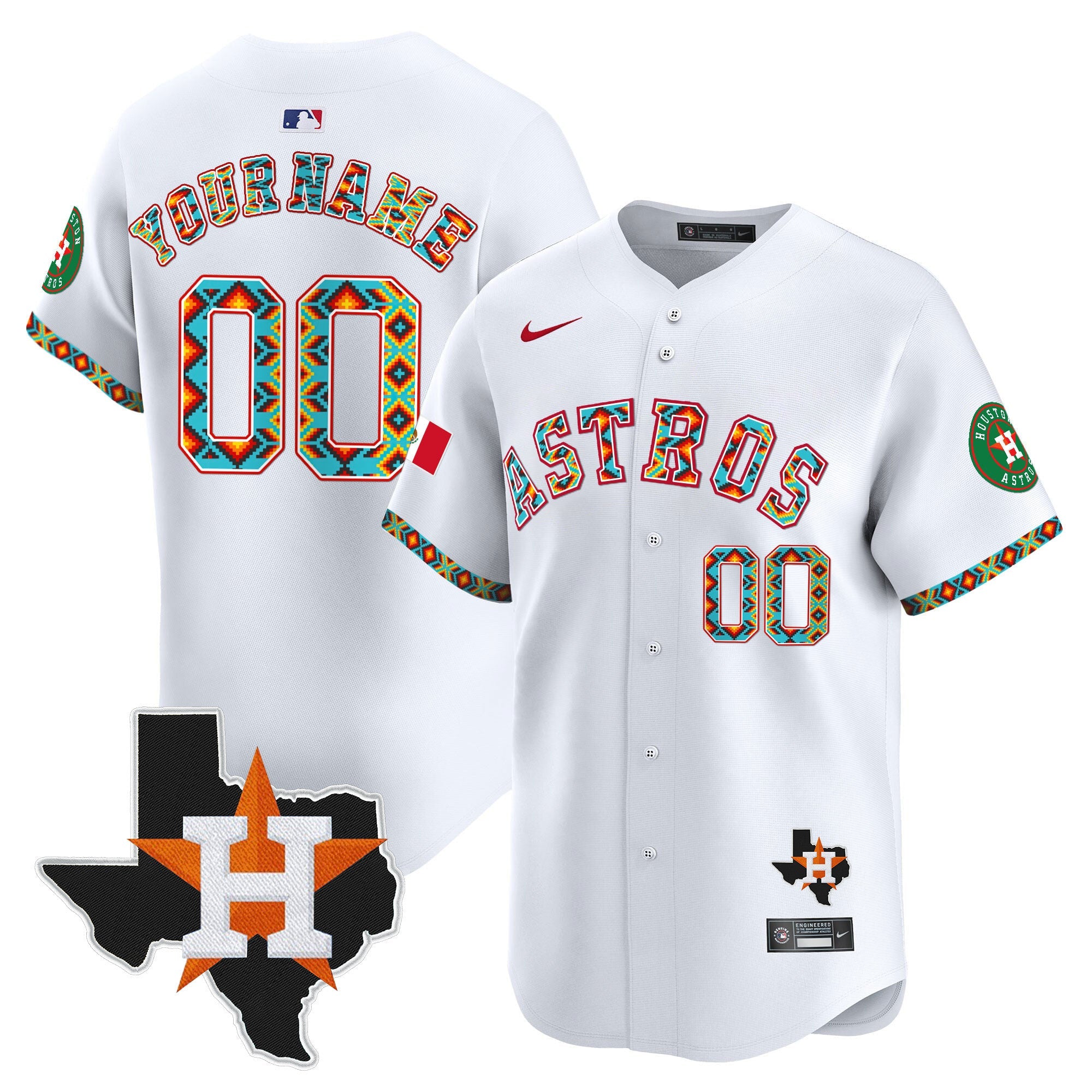 Houston Mexico Vapor Premier Limited Custom Jersey V3