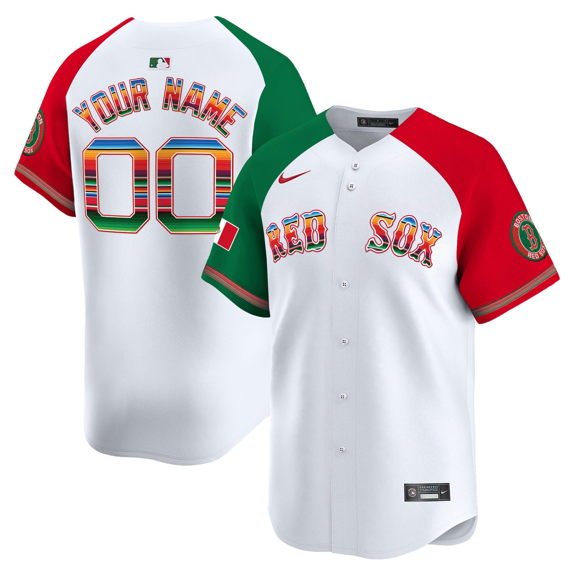 Boston Mexico Vapor Premier Limited Custom Jersey