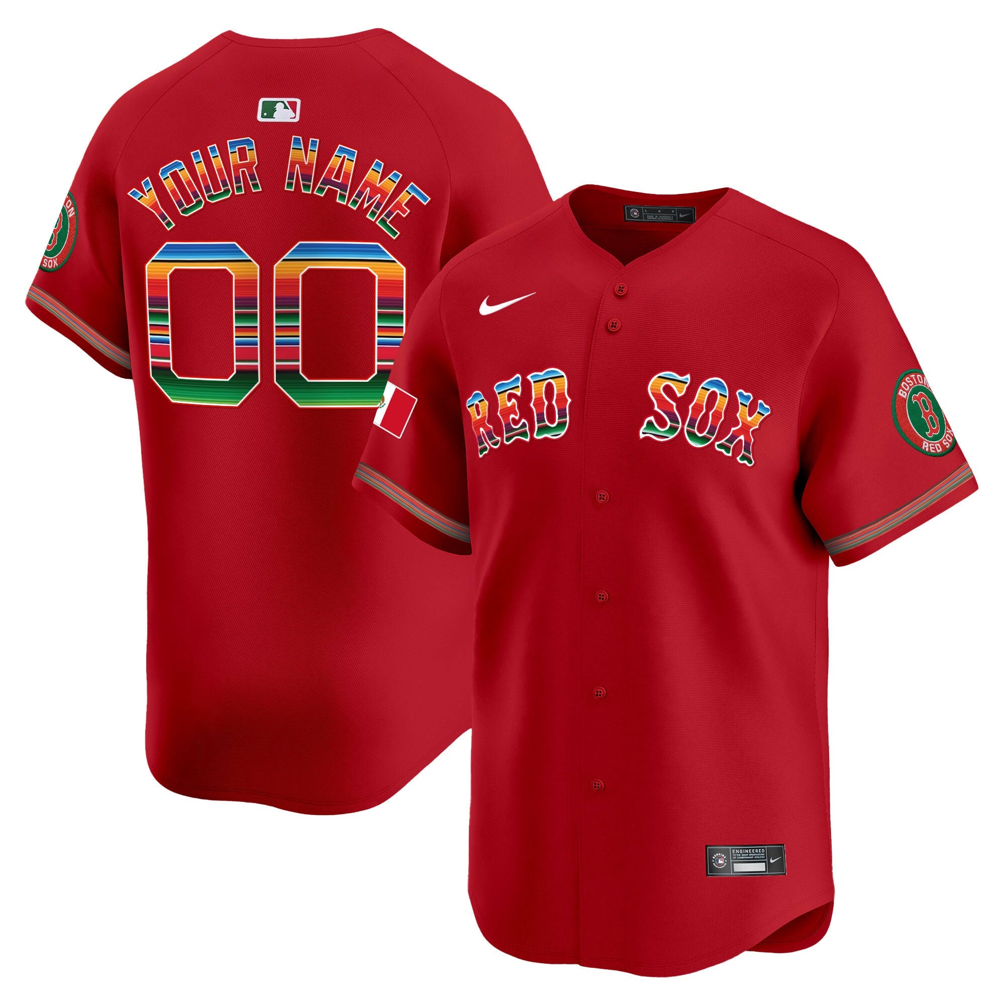 Boston Mexico Vapor Premier Limited Custom Jersey