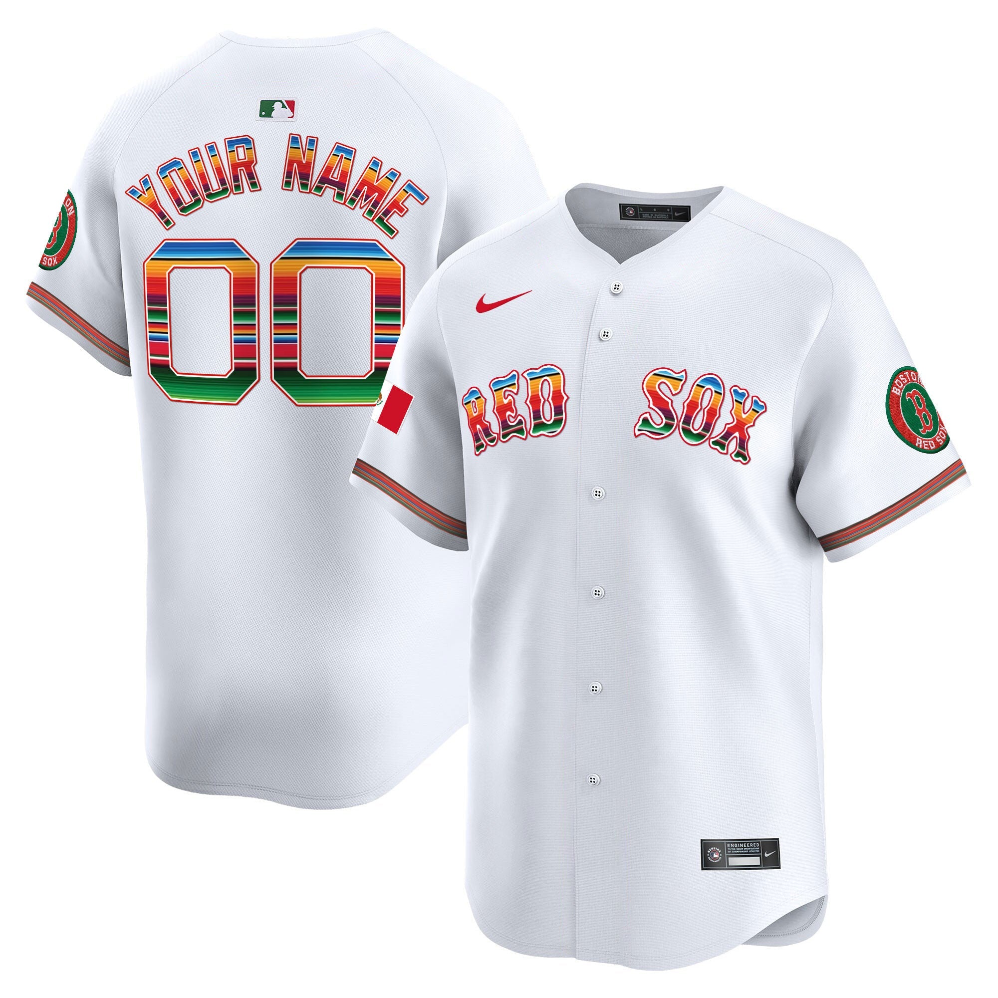 Boston Mexico Vapor Premier Limited Custom Jersey