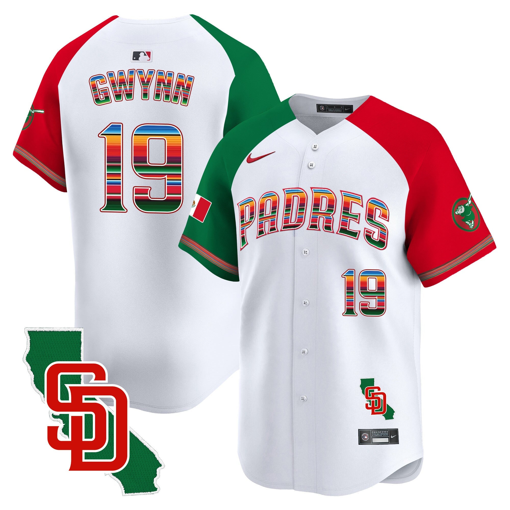 Men’s Mexico California Patch Vapor Premier Limited Jersey