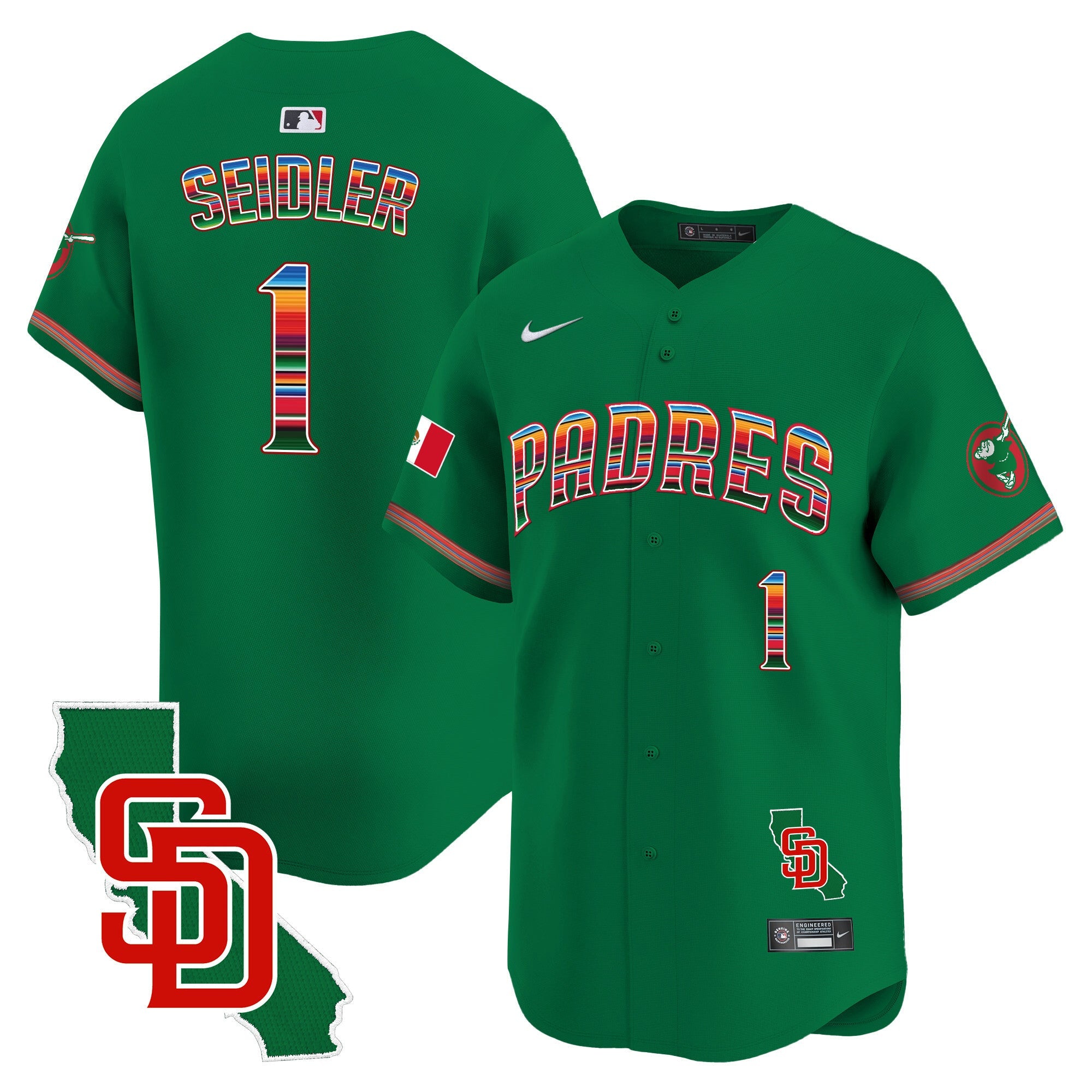 Men’s Mexico California Patch Vapor Premier Limited Jersey