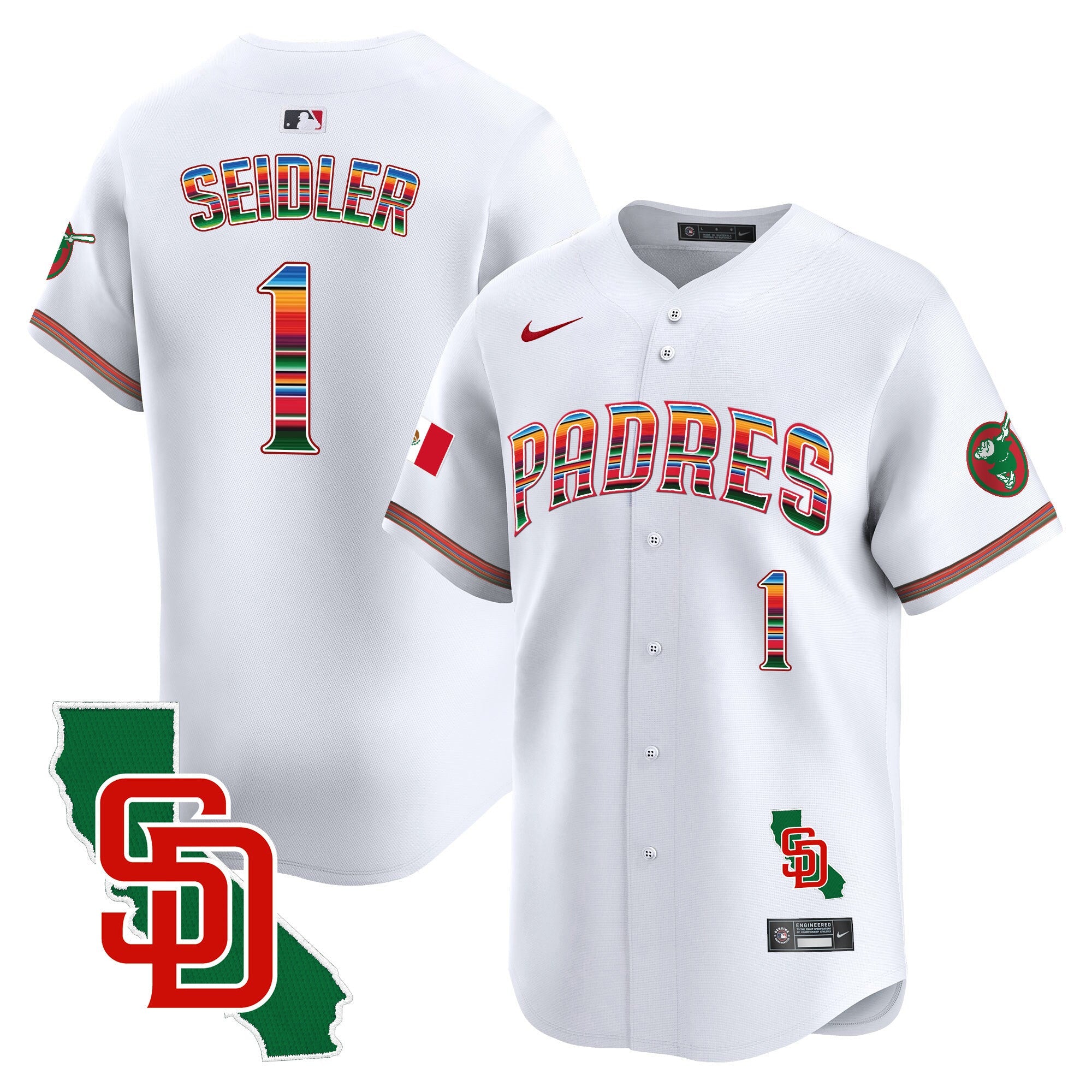 Men’s Mexico California Patch Vapor Premier Limited Jersey