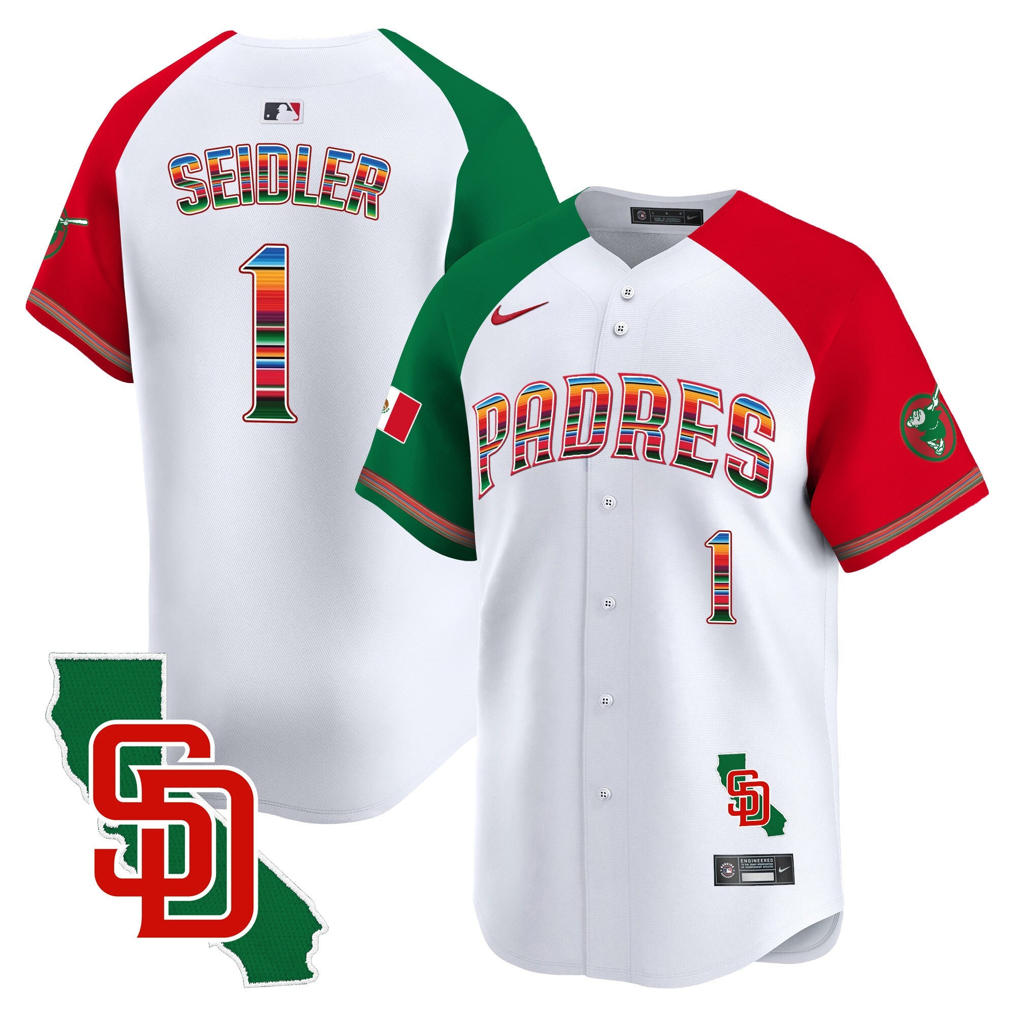 Men’s Mexico California Patch Vapor Premier Limited Jersey