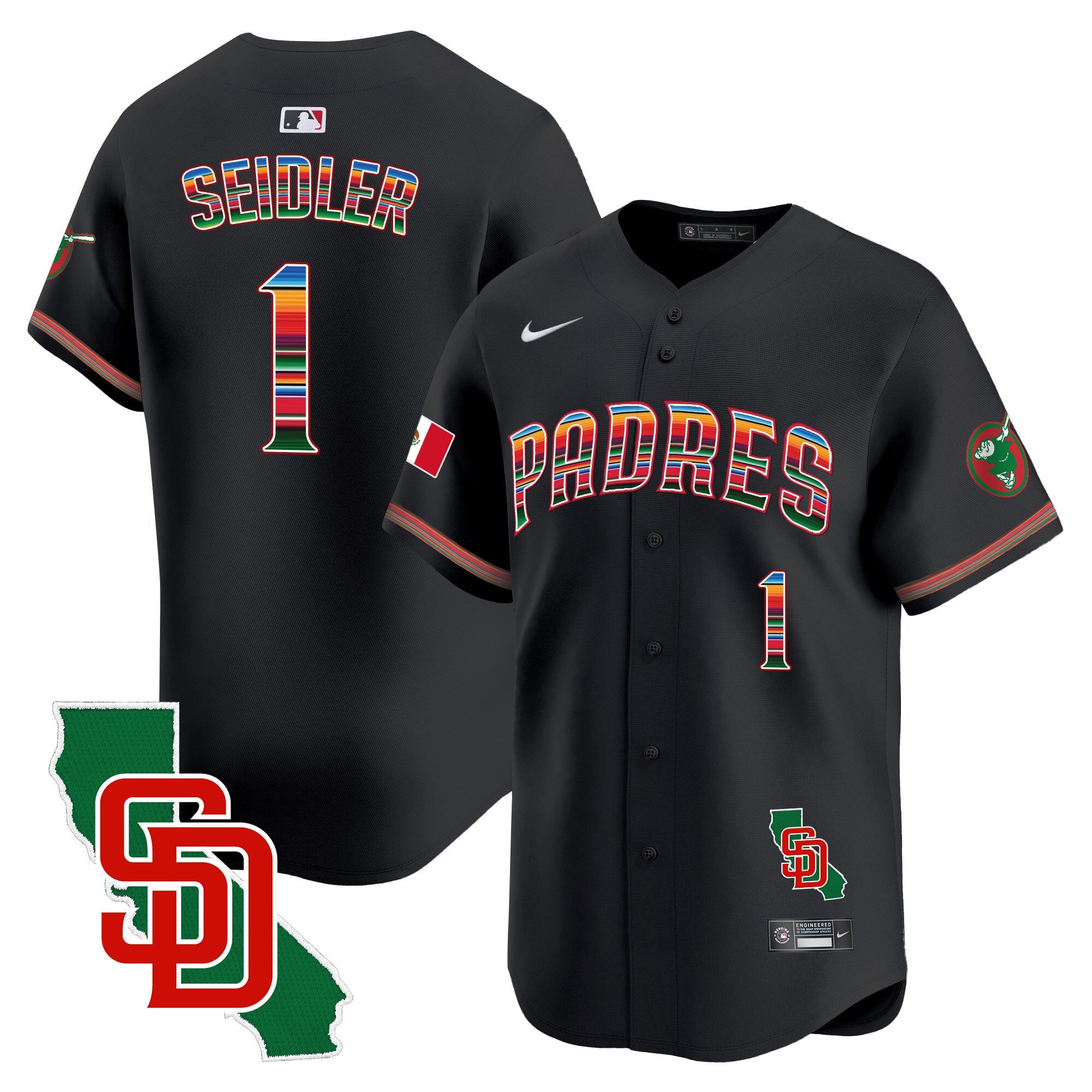 Men’s Mexico California Patch Vapor Premier Limited Jersey