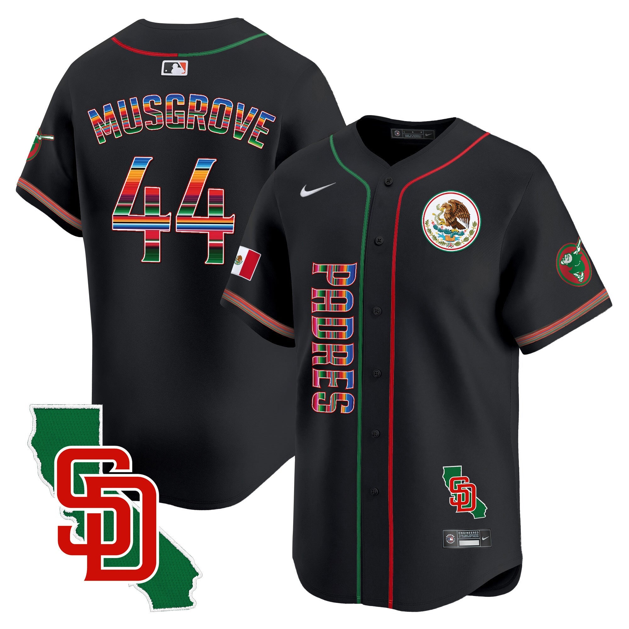 Men’s Mexico California Patch Vapor Premier Limited Jersey V2