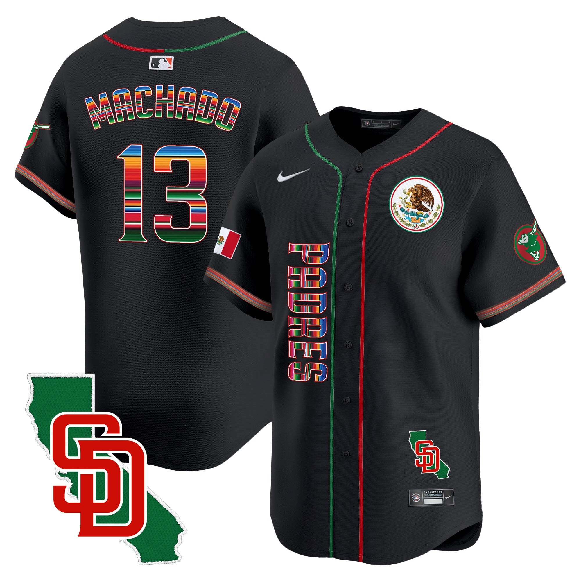 Men’s Mexico California Patch Vapor Premier Limited Jersey V2