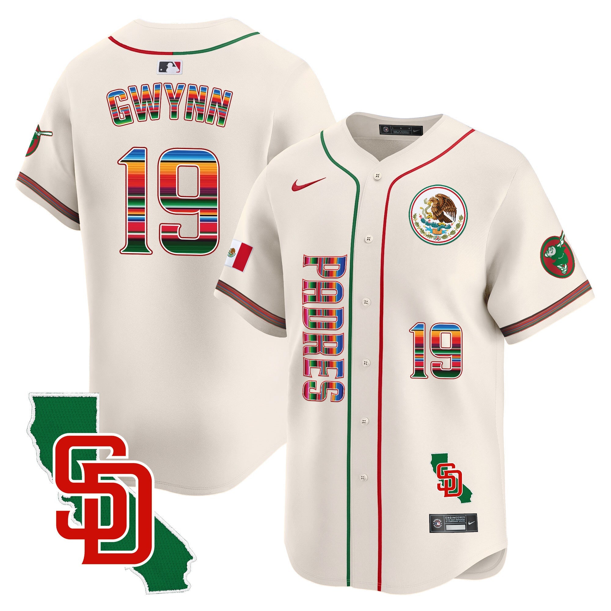Men’s Mexico California Patch Vapor Premier Limited Jersey V2