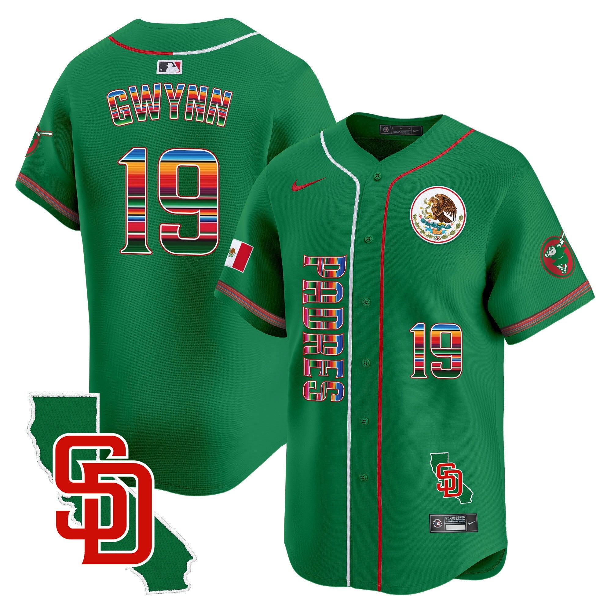 Men’s Mexico California Patch Vapor Premier Limited Jersey V2