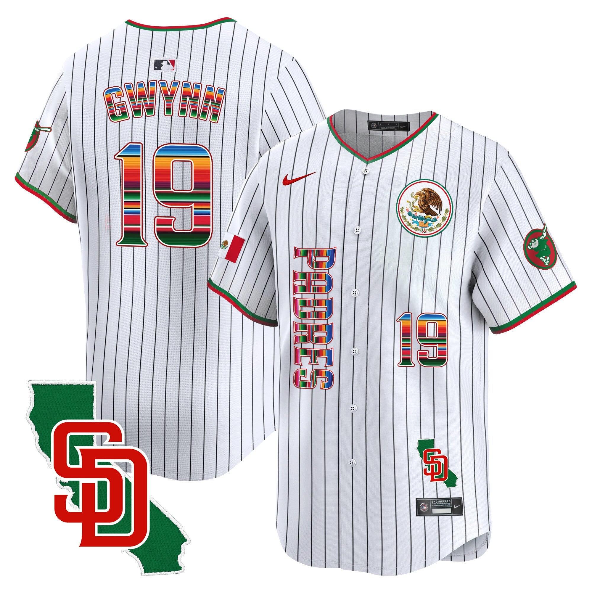 Men’s Mexico California Patch Vapor Premier Limited Jersey V2