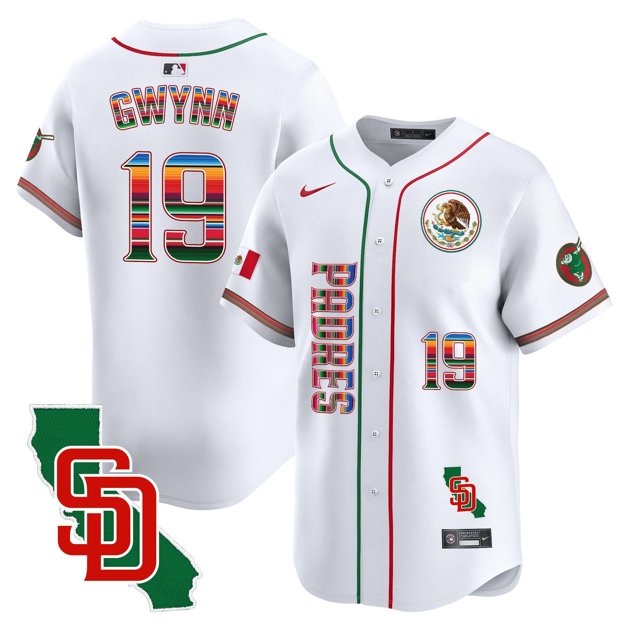 Men’s Mexico California Patch Vapor Premier Limited Jersey V2