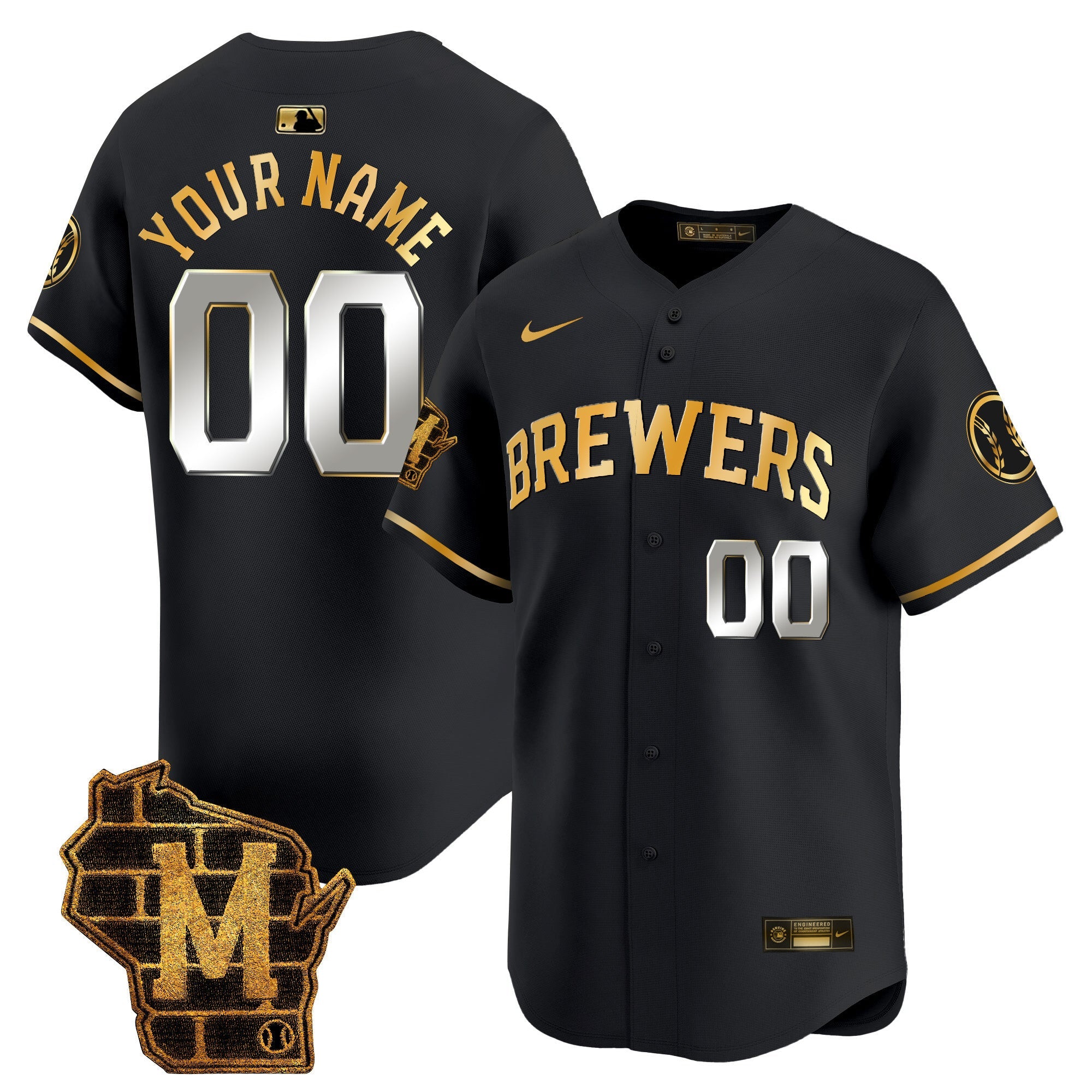 Milwaukee Home Patch Vapor Premier Limited Custom Jersey