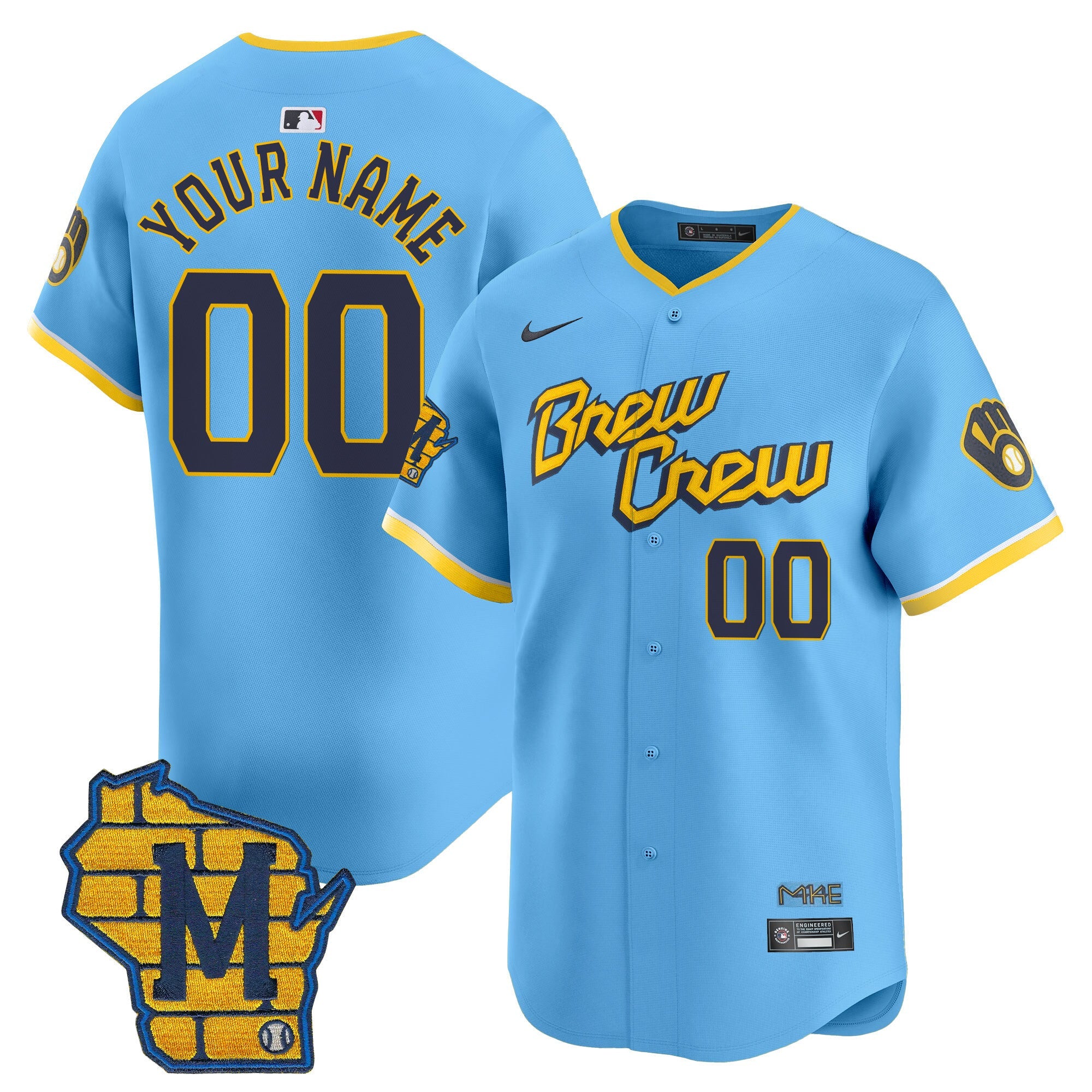 Milwaukee Home Patch Vapor Premier Limited Custom Jersey