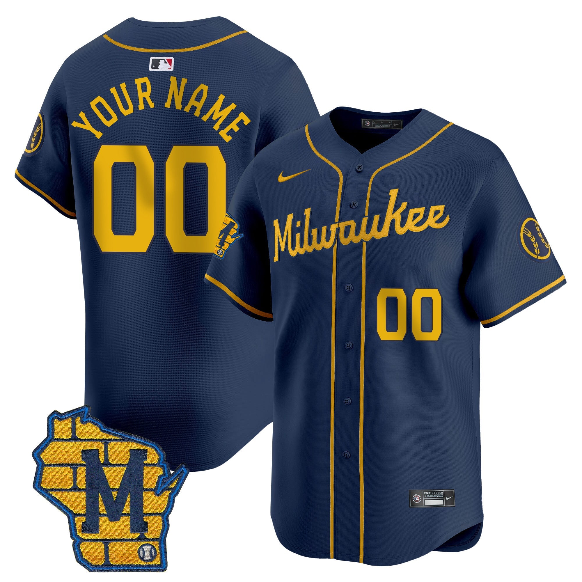 Milwaukee Home Patch Vapor Premier Limited Custom Jersey