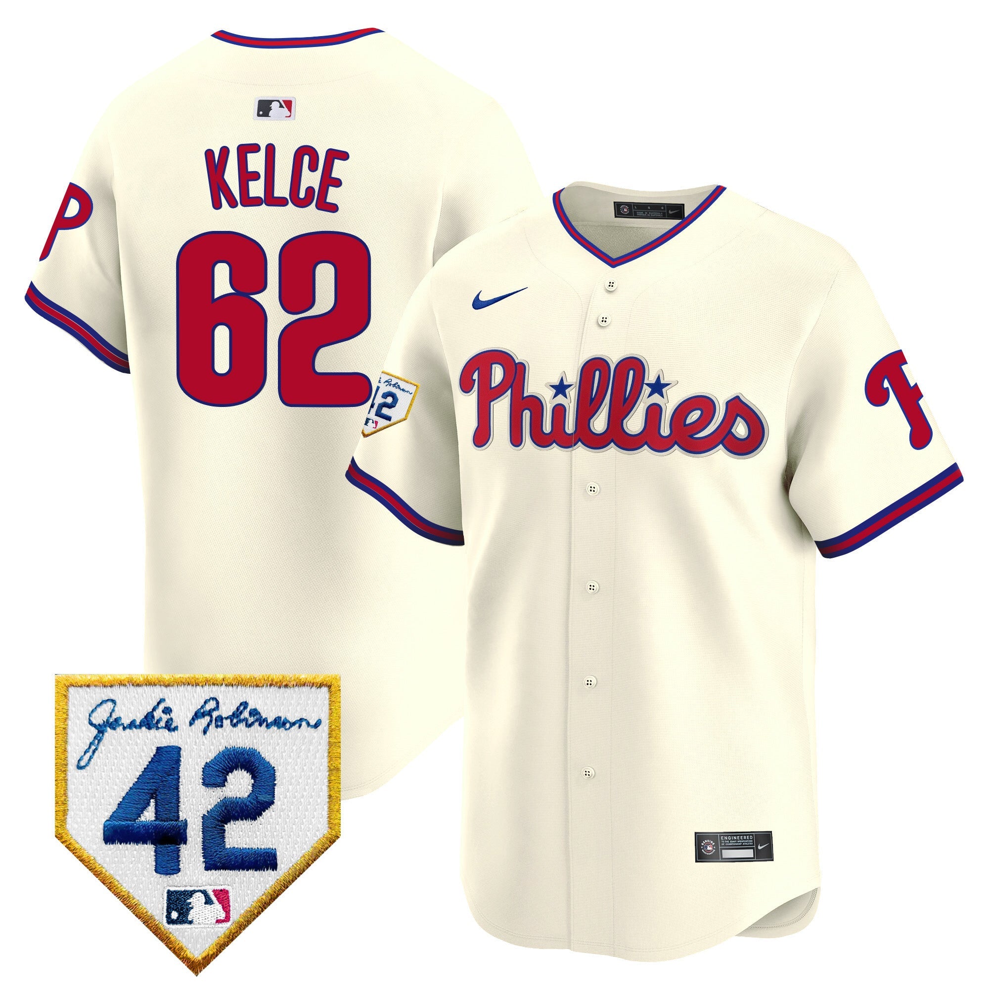 Men’s 2024 Jackie Robinson Patch Vapor Premier Limited Jersey