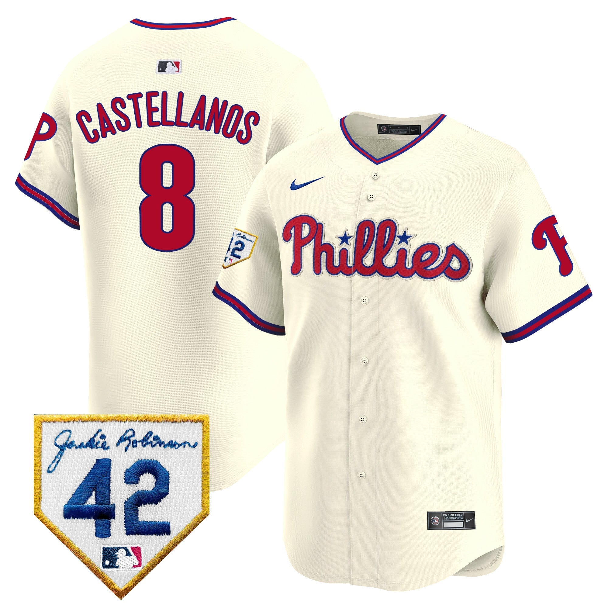 Men’s 2024 Jackie Robinson Patch Vapor Premier Limited Jersey