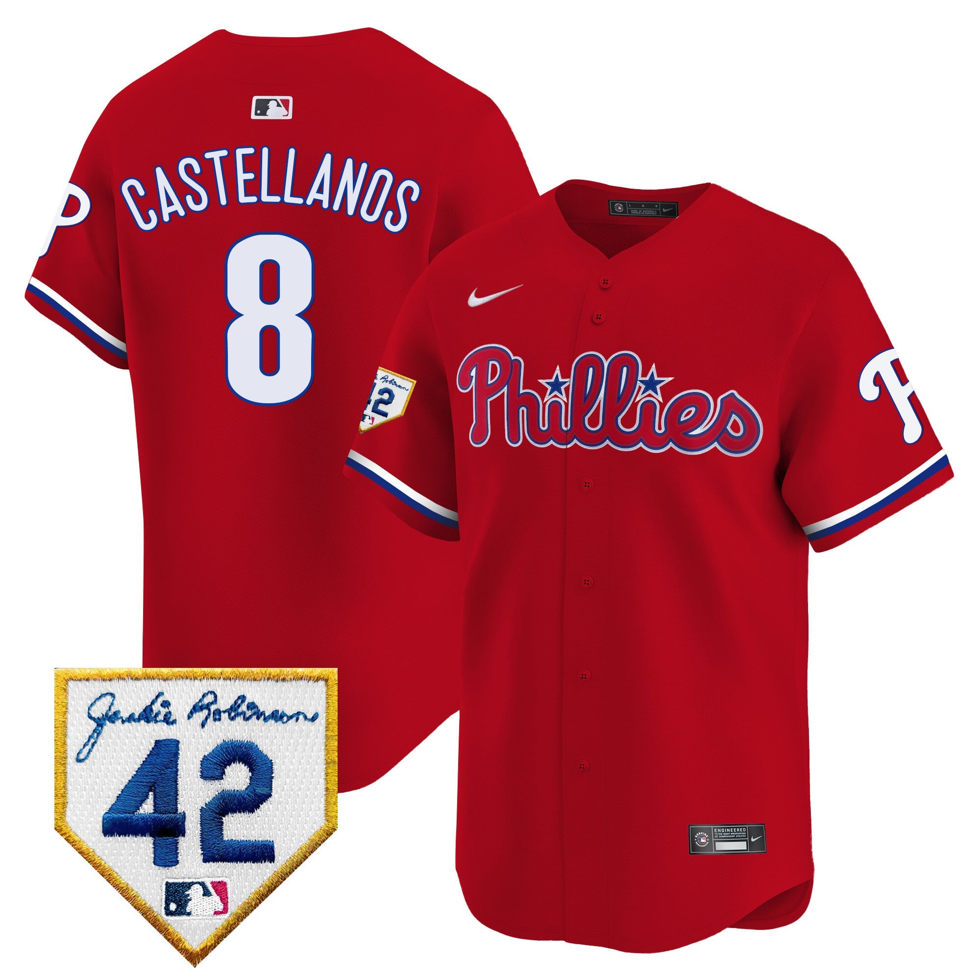 Men’s 2024 Jackie Robinson Patch Vapor Premier Limited Jersey