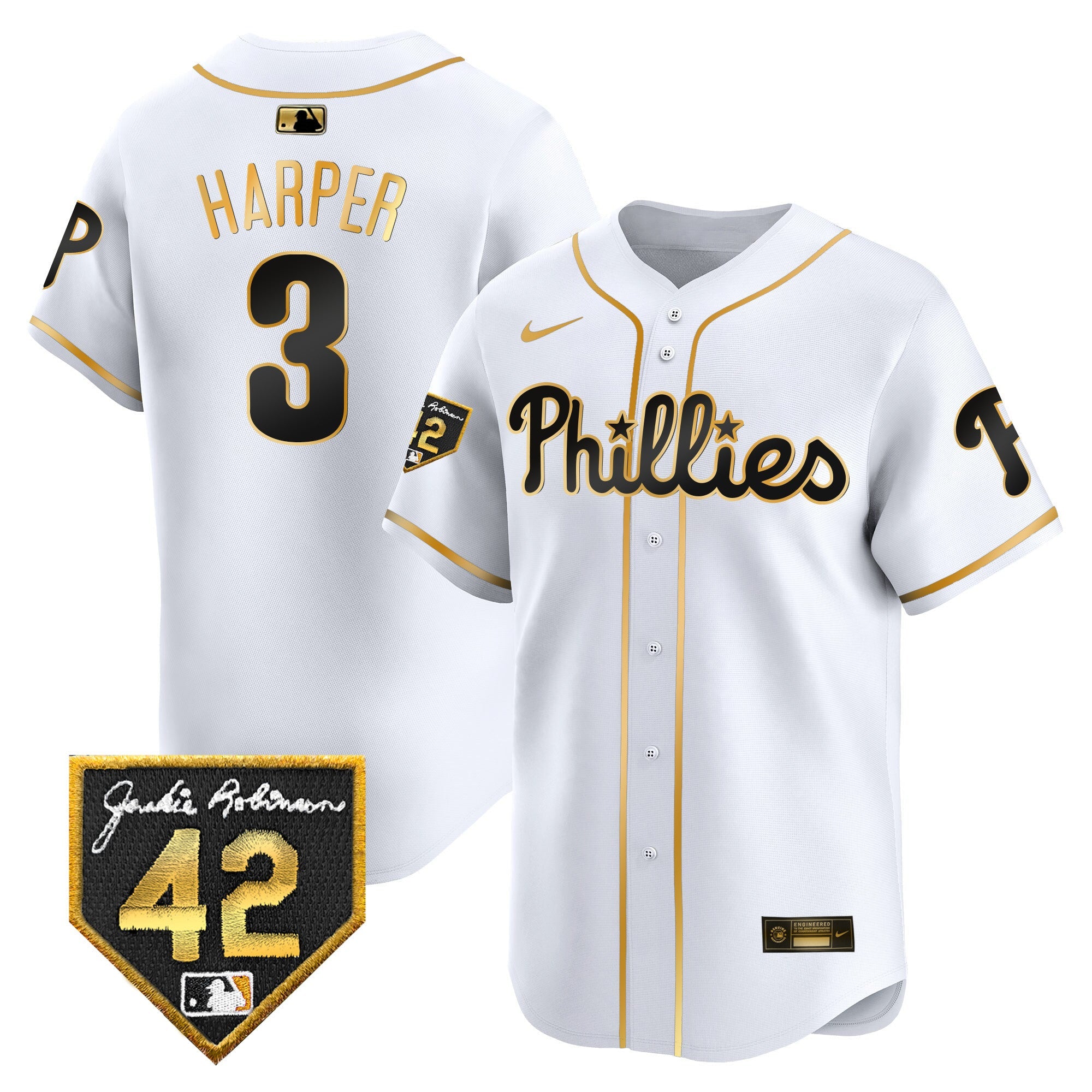 Men’s 2024 Jackie Robinson Patch Vapor Premier Limited Jersey