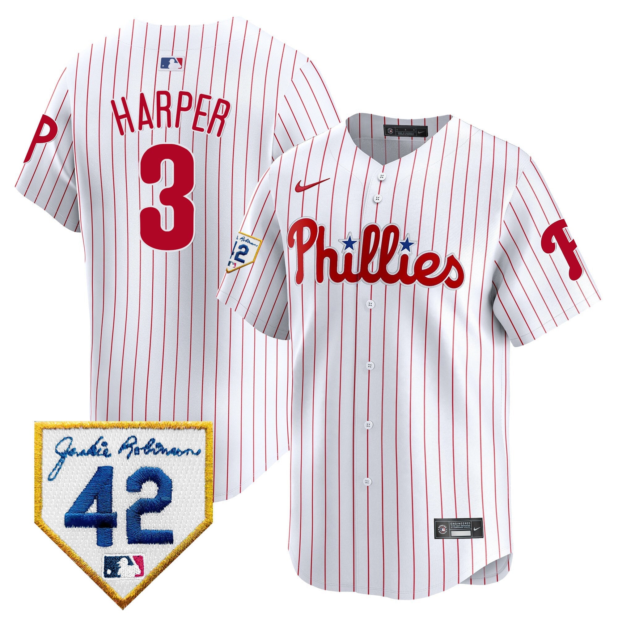 Men’s 2024 Jackie Robinson Patch Vapor Premier Limited Jersey