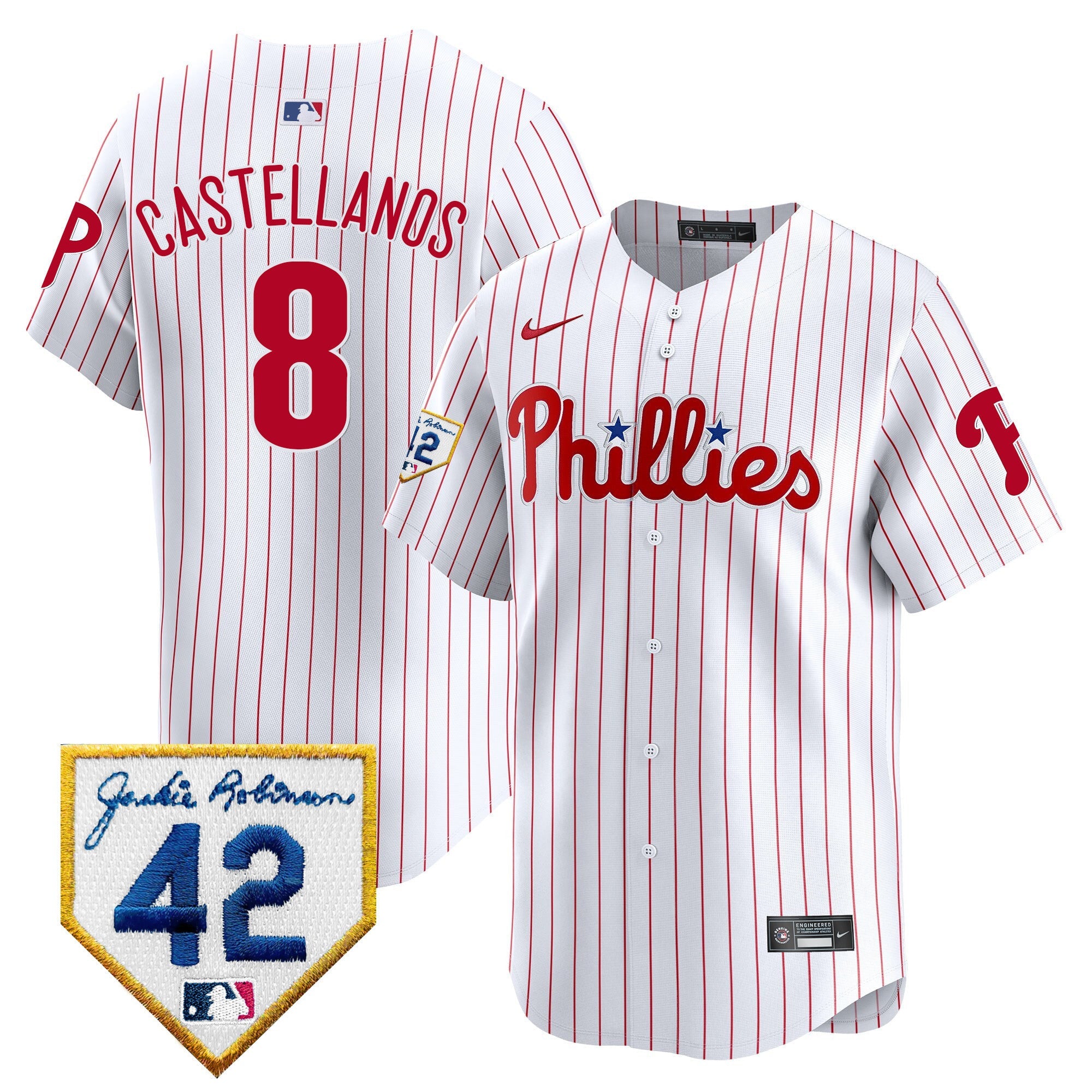 Men’s 2024 Jackie Robinson Patch Vapor Premier Limited Jersey
