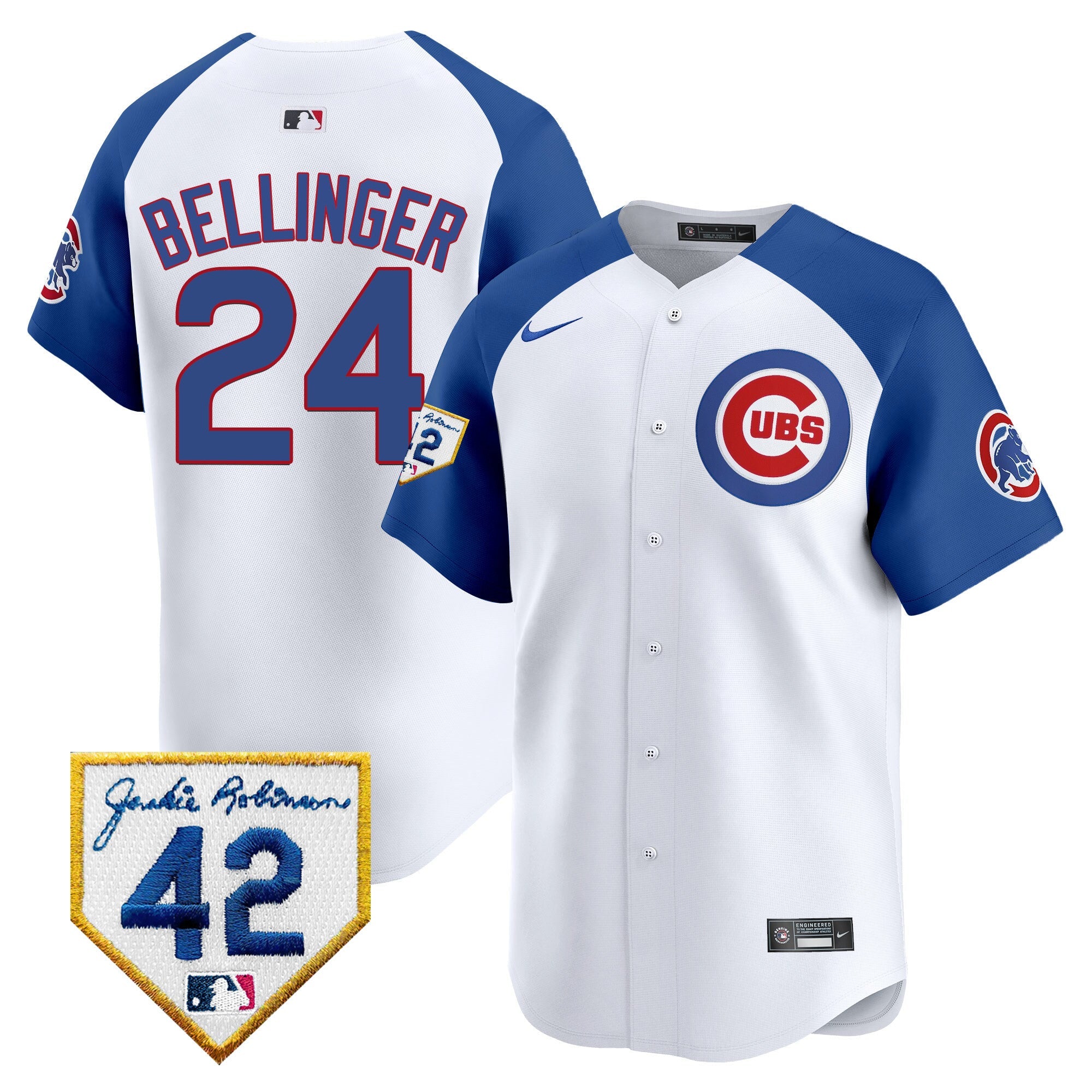 Men’s Chicago 2024 Jackie Robinson Patch Vapor Premier Limited Jersey V2